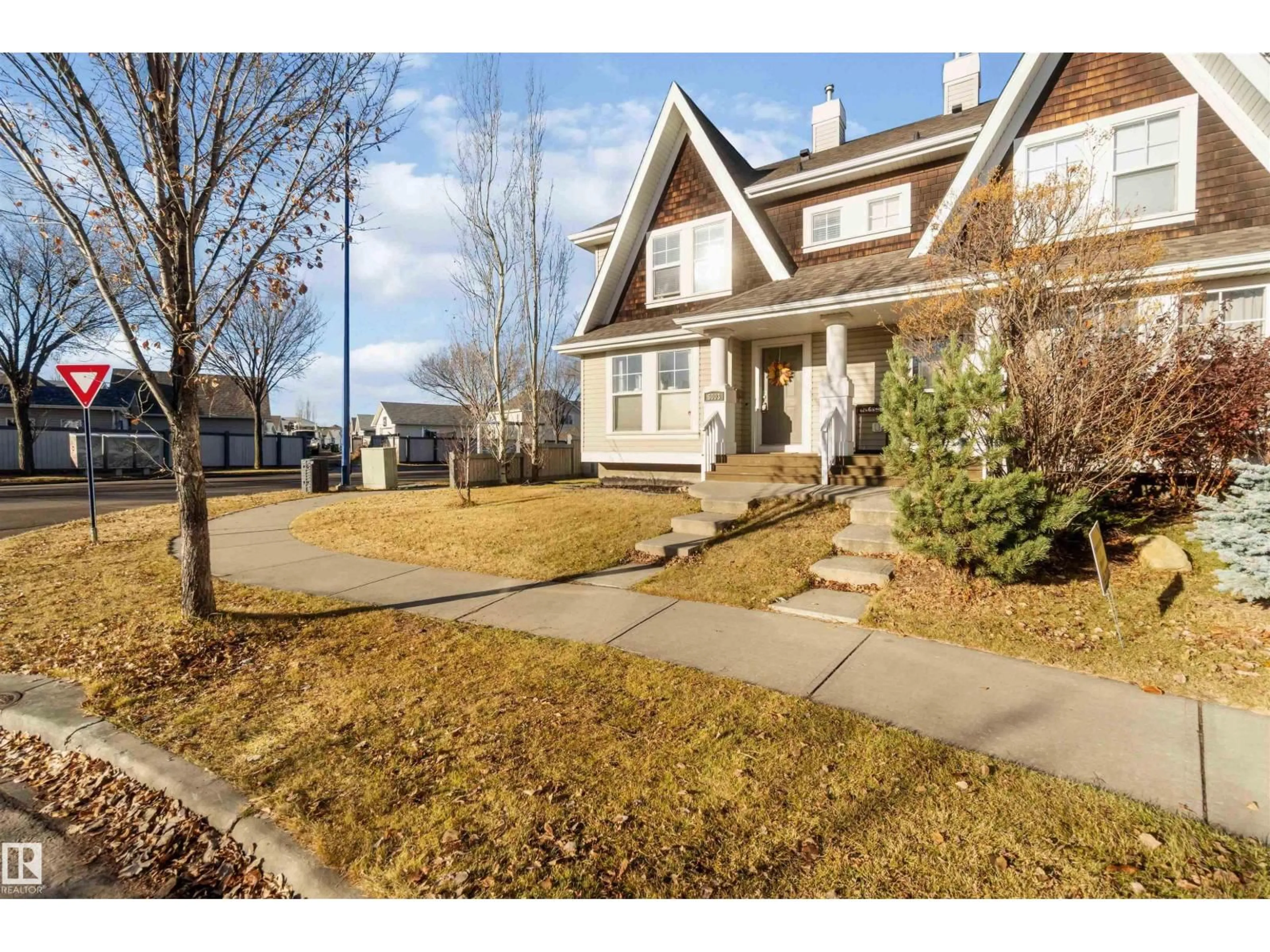 Home with vinyl exterior material, street for 6003 STANTON DR, Edmonton Alberta T6X1H3