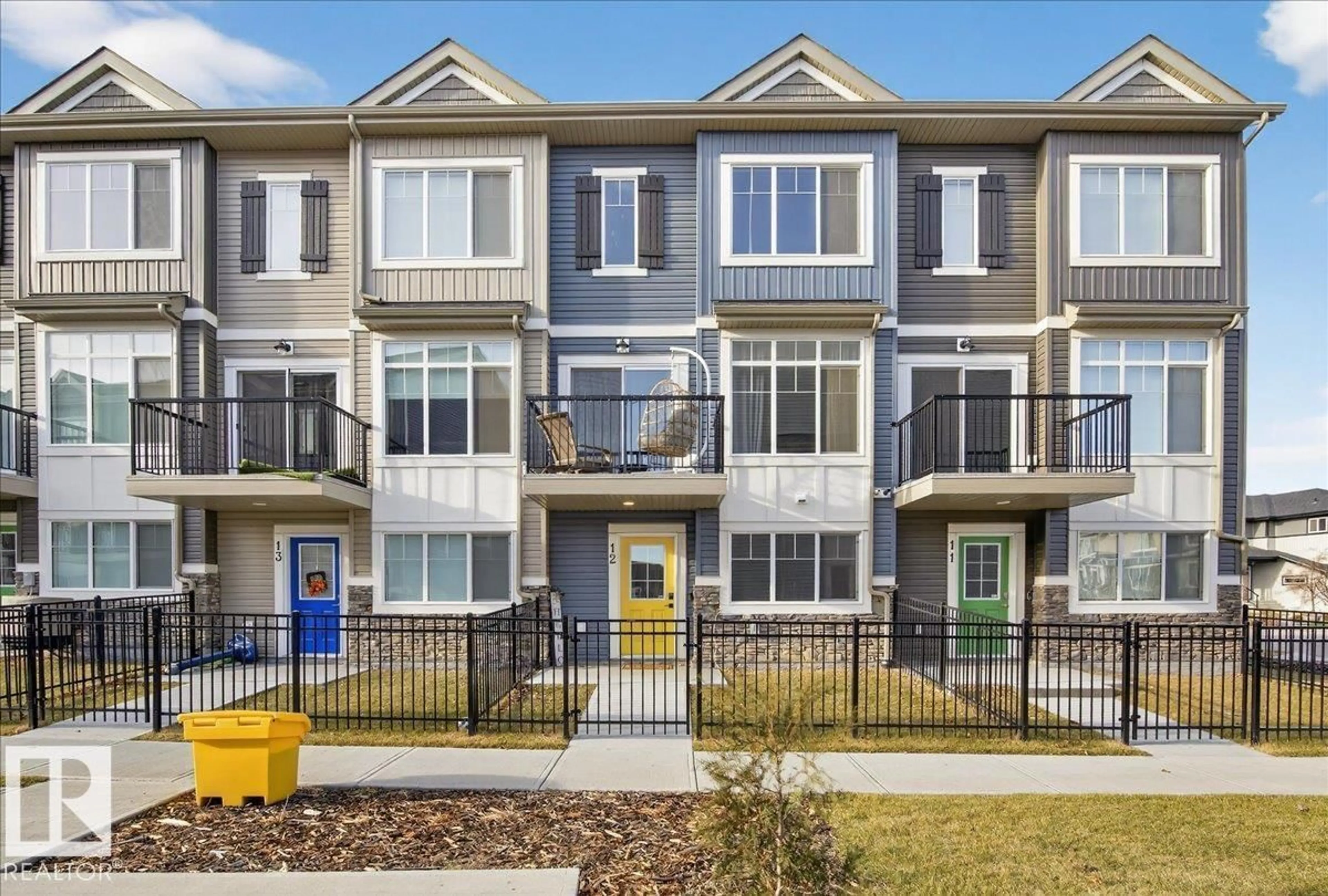 A pic from outside/outdoor area/front of a property/back of a property/a pic from drone, street for #12 - 6214 CARTMELL CO, Edmonton Alberta T6W5A7