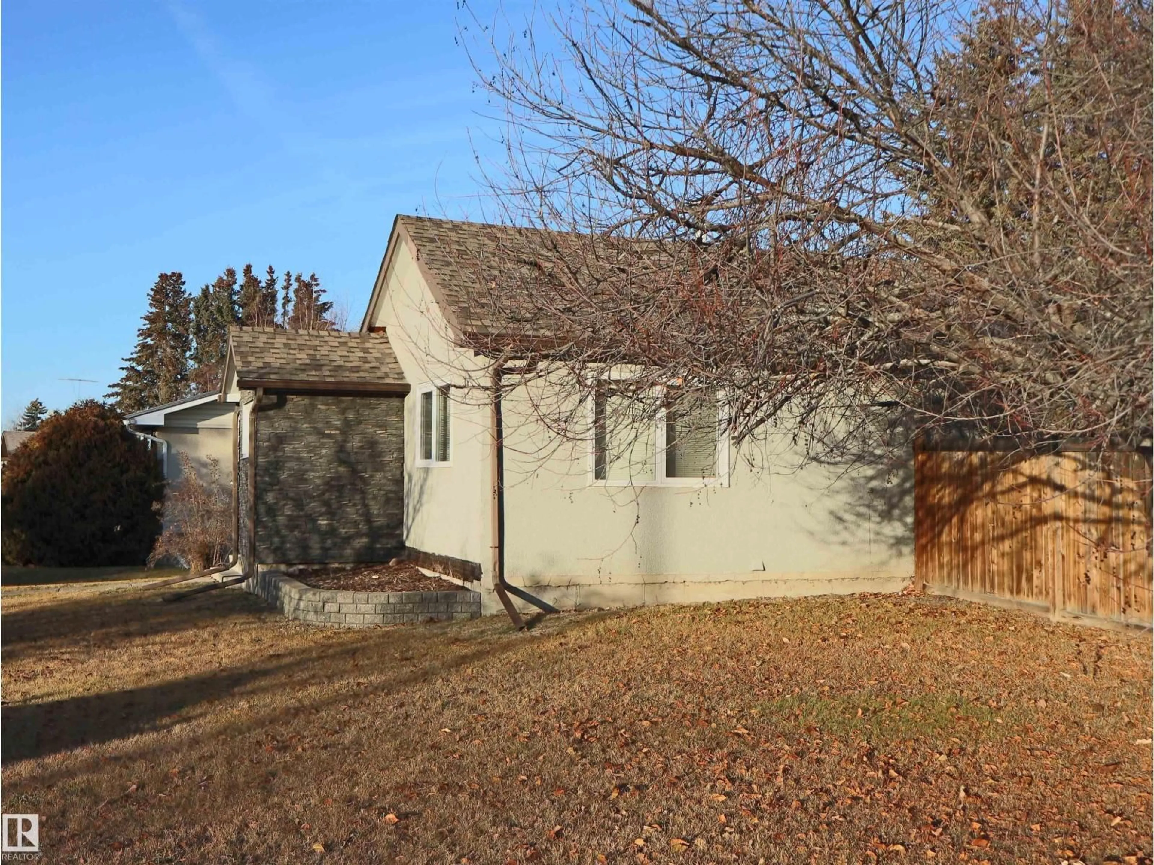 A pic from outside/outdoor area/front of a property/back of a property/a pic from drone, street for 4604 54 AVE, Barrhead Alberta T7N1K7