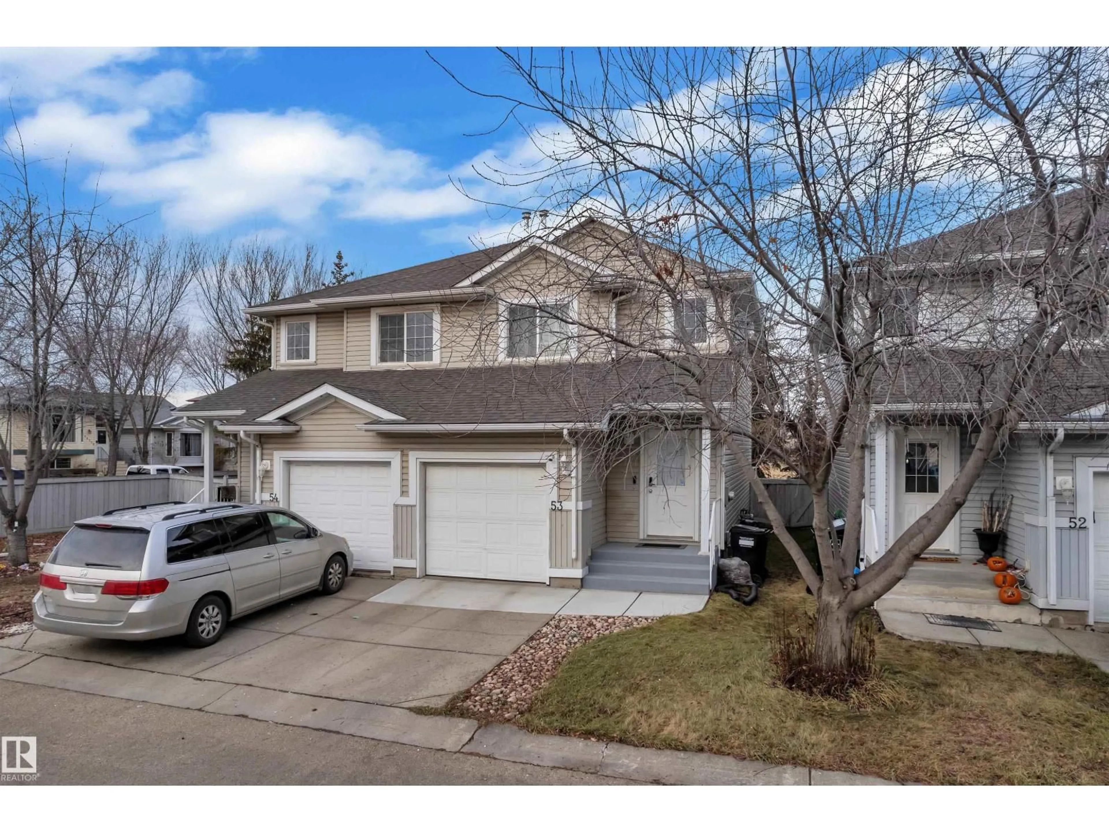 Home with vinyl exterior material, street for 14603 - 53 MILLER BV, Edmonton Alberta T5Y3B6