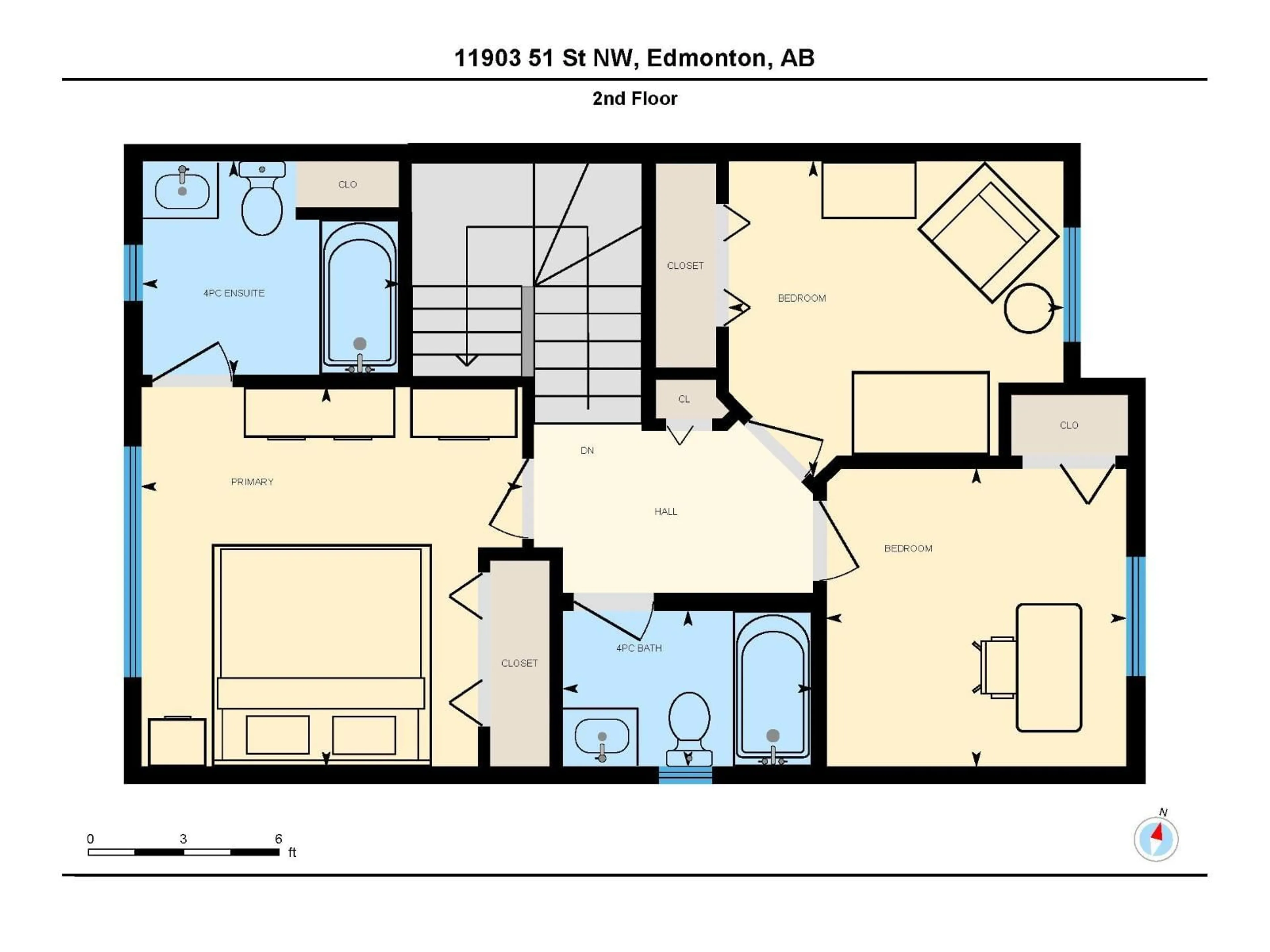 Floor plan for 11903 51 ST, Edmonton Alberta T5W3G5