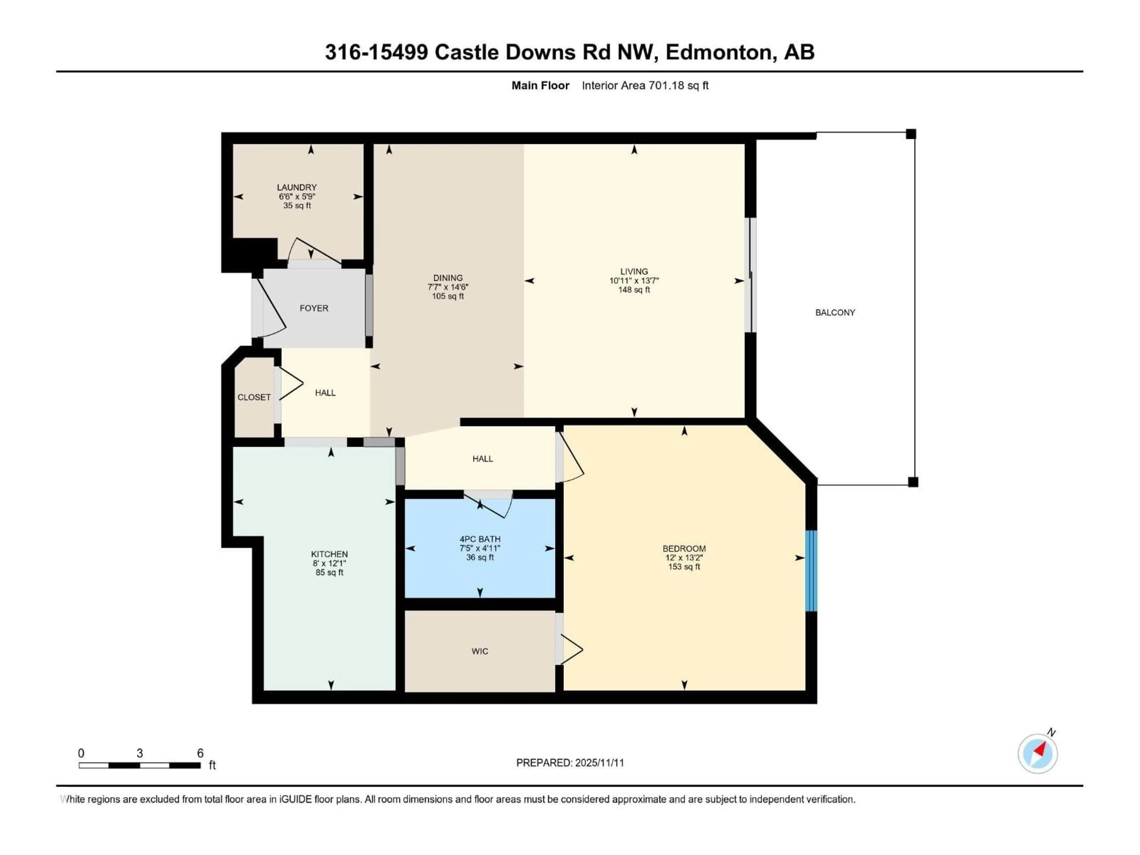 Floor plan for 15499 - 316 CASTLE DOWNS RD, Edmonton Alberta T5X5Y3