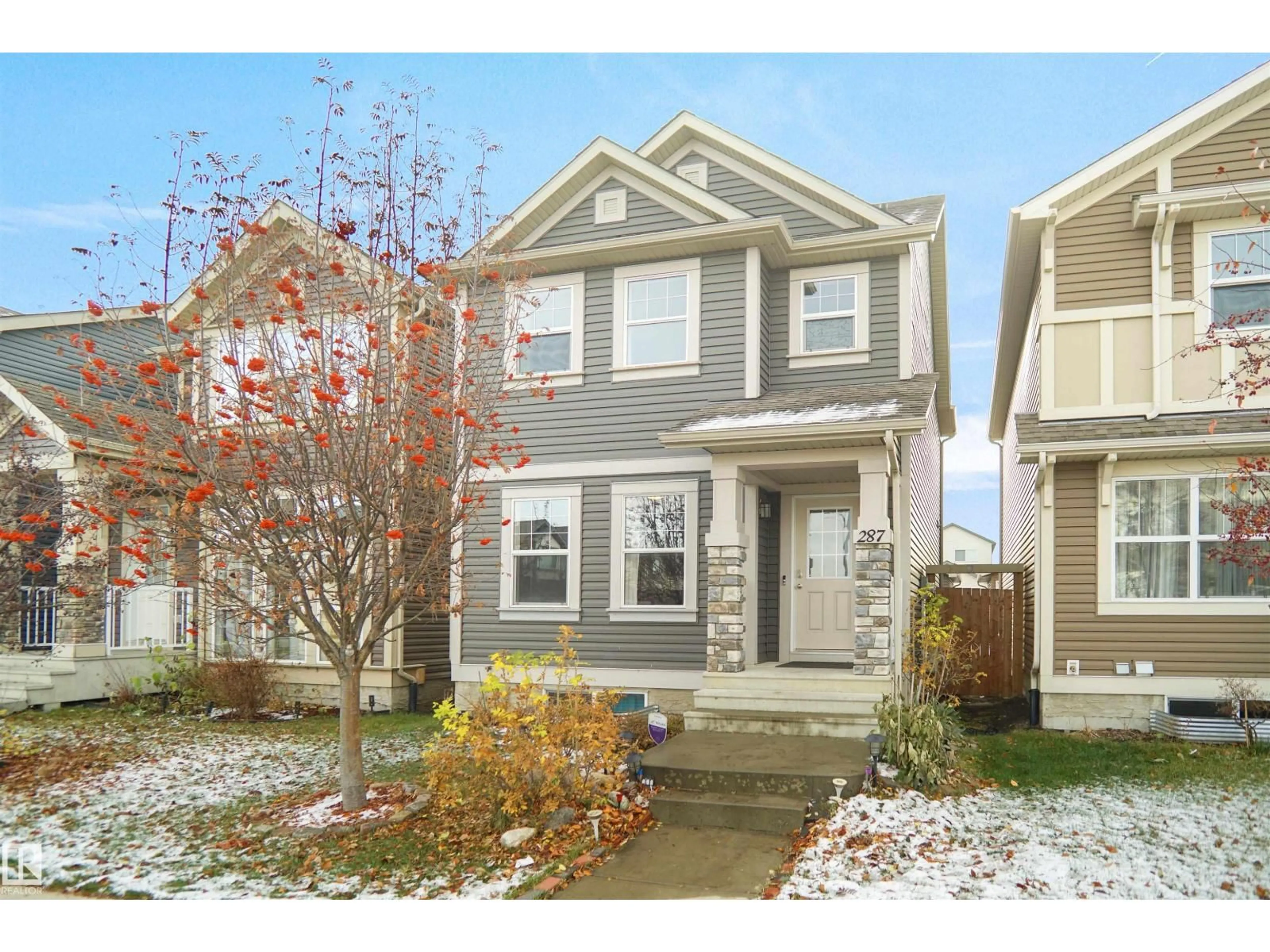 Home with vinyl exterior material, street for 287 ALLARD BV, Edmonton Alberta T6W3H5
