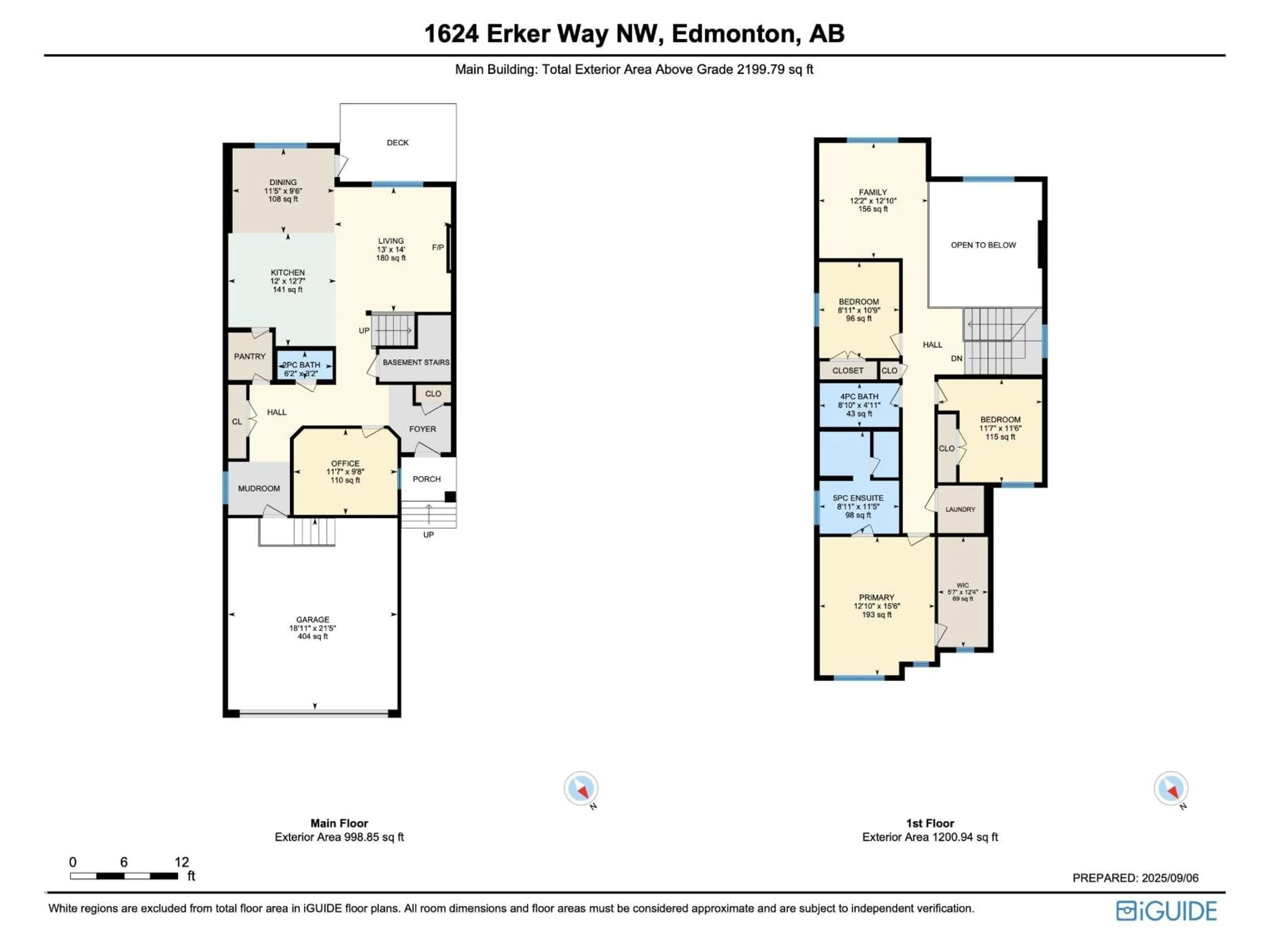 Floor plan for 1624 ERKER WY, Edmonton Alberta T6M0Z8