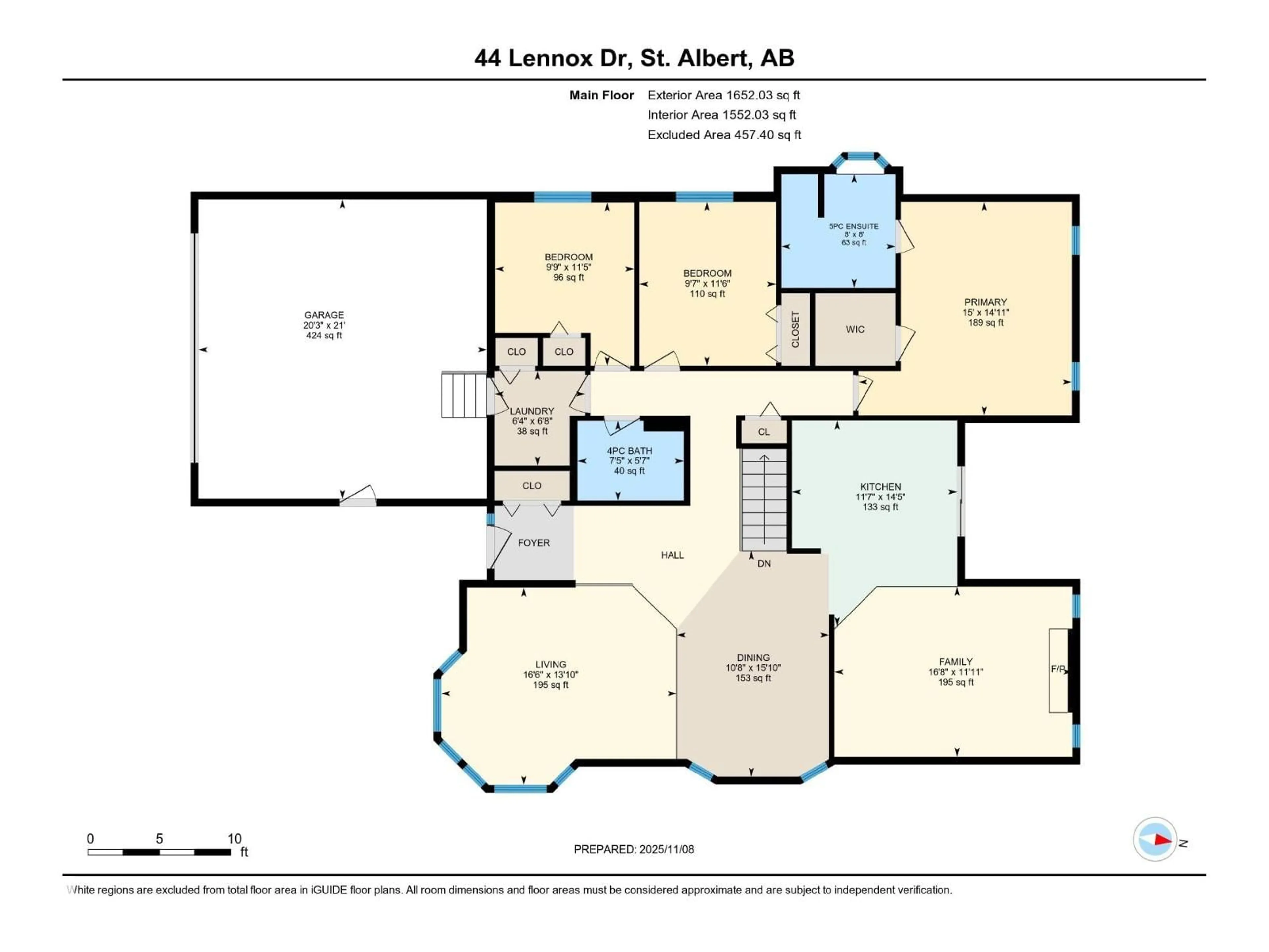 Floor plan for 44 LENNOX DR, St. Albert Alberta T8N4L4