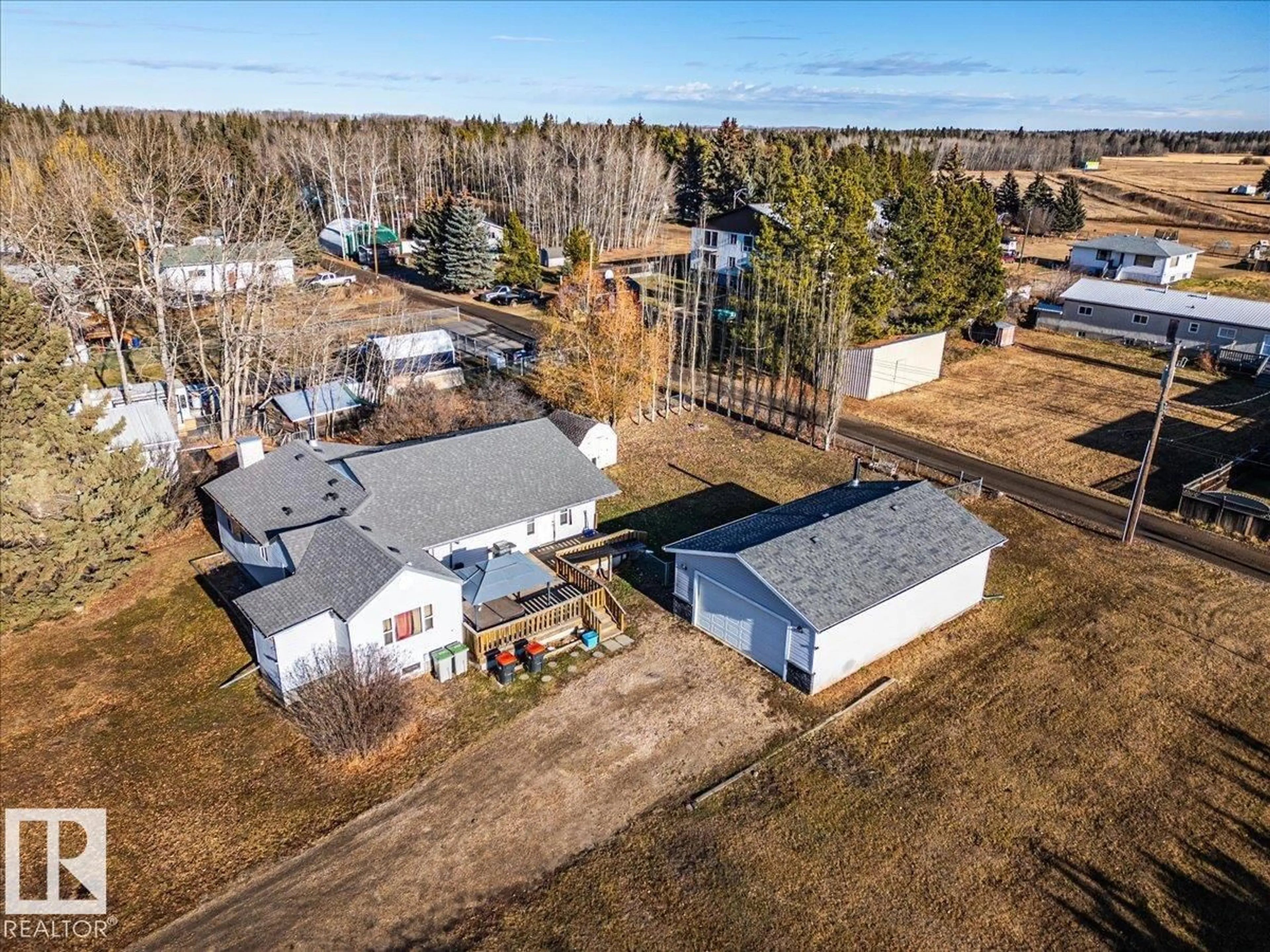 A pic from outside/outdoor area/front of a property/back of a property/a pic from drone, building for 5309 52 ST, Thorsby Alberta T0C2P0