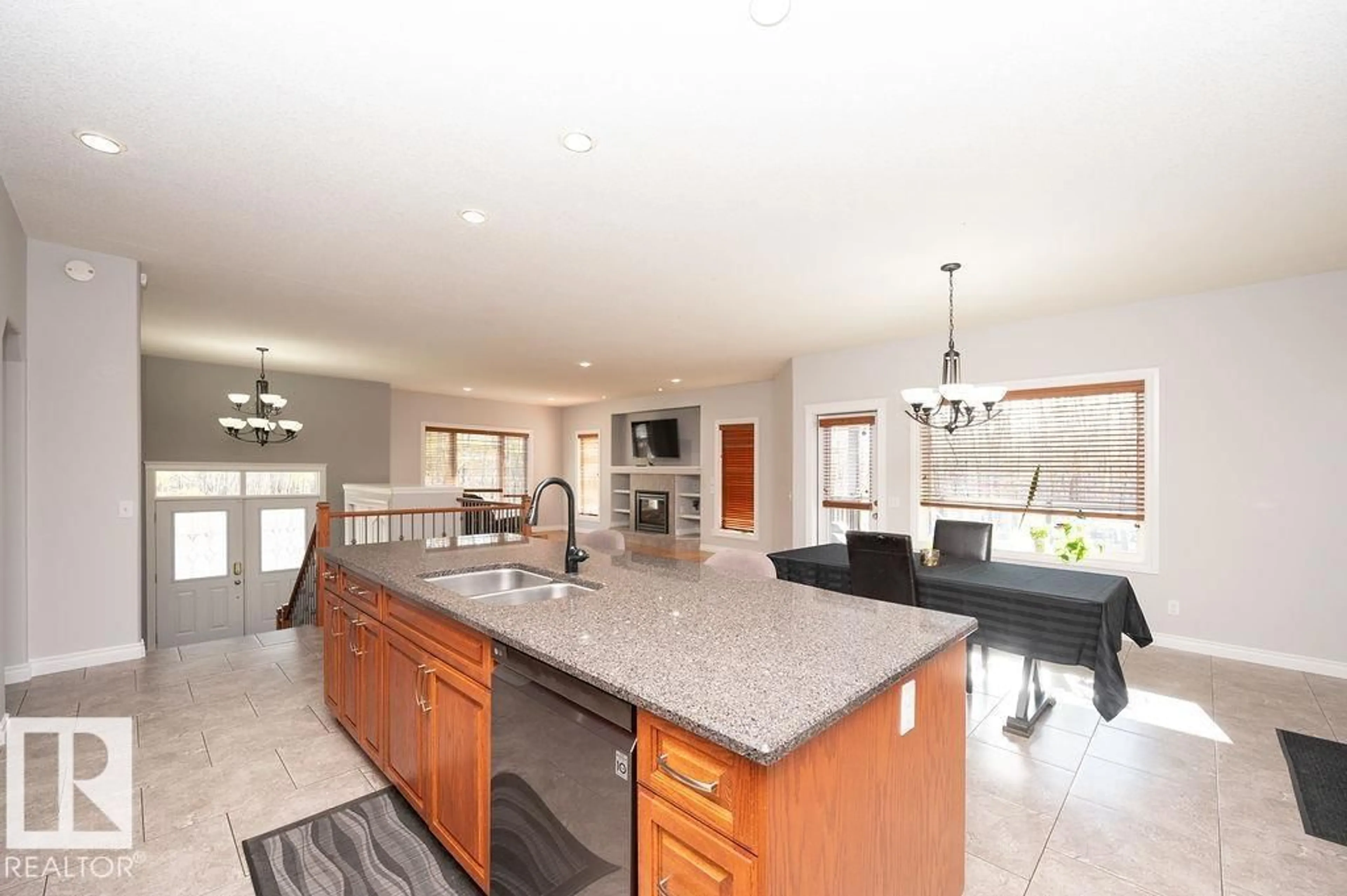 Open concept kitchen, ceramic/tile floor for 22252 TOWNSHIP ROAD 505, Rural Leduc County Alberta T0B3M2
