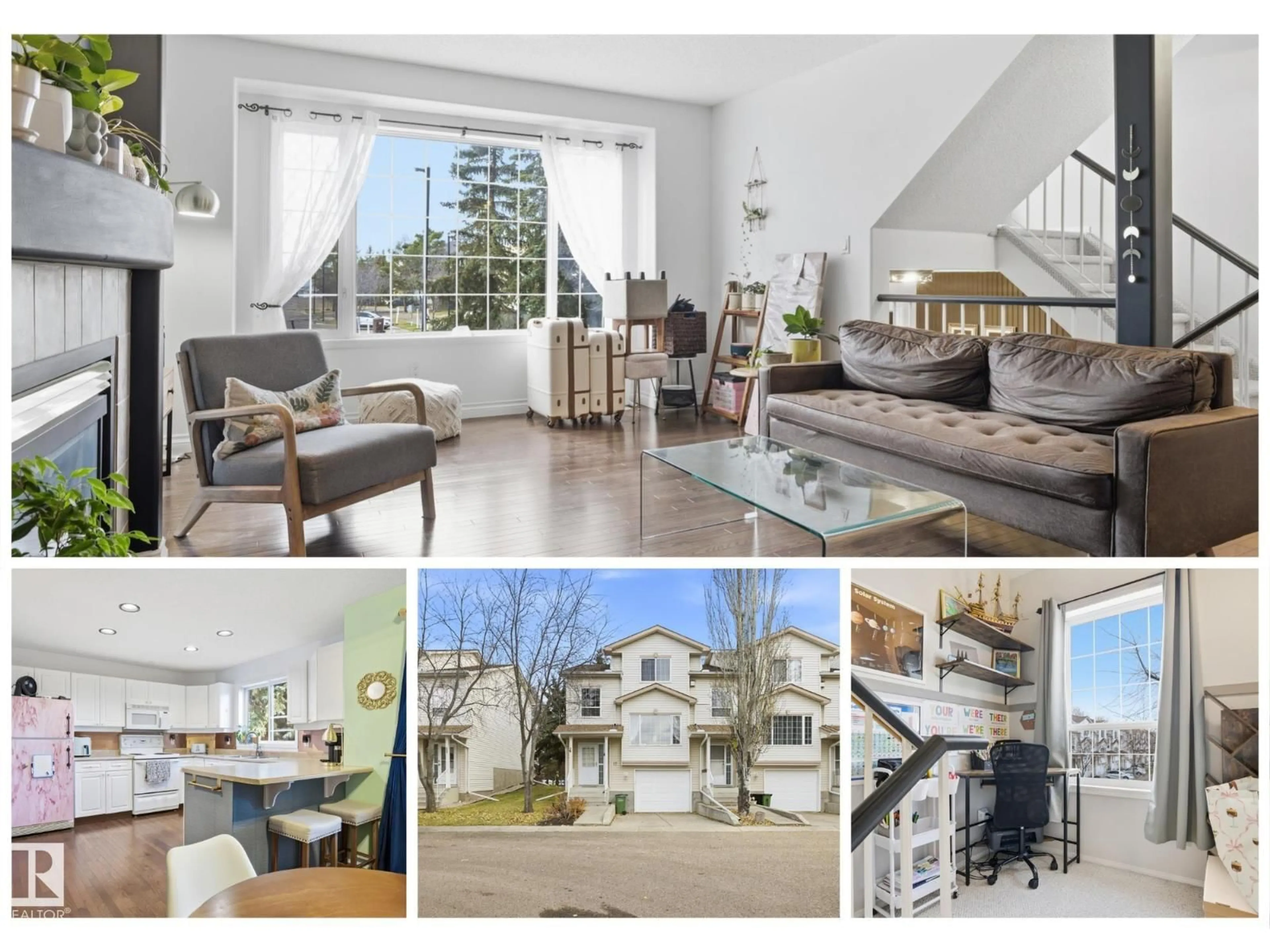 Open concept kitchen, wood/laminate floor for 17 - 9935 167 ST, Edmonton Alberta T5P4Y6