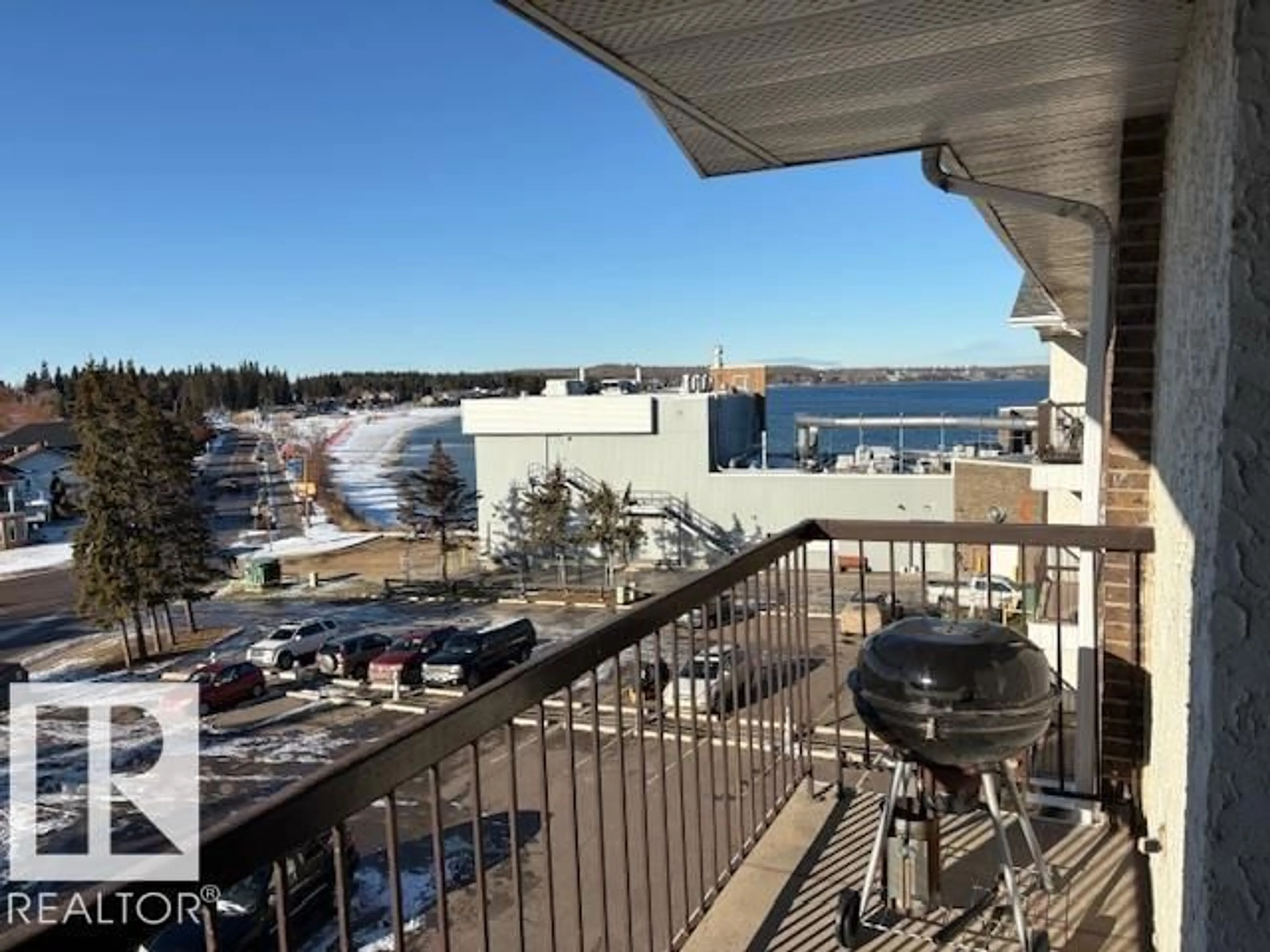 Balcony in the apartment, water/lake/river/ocean view for #302 - 104 10 ST, Cold Lake Alberta T9M1A6
