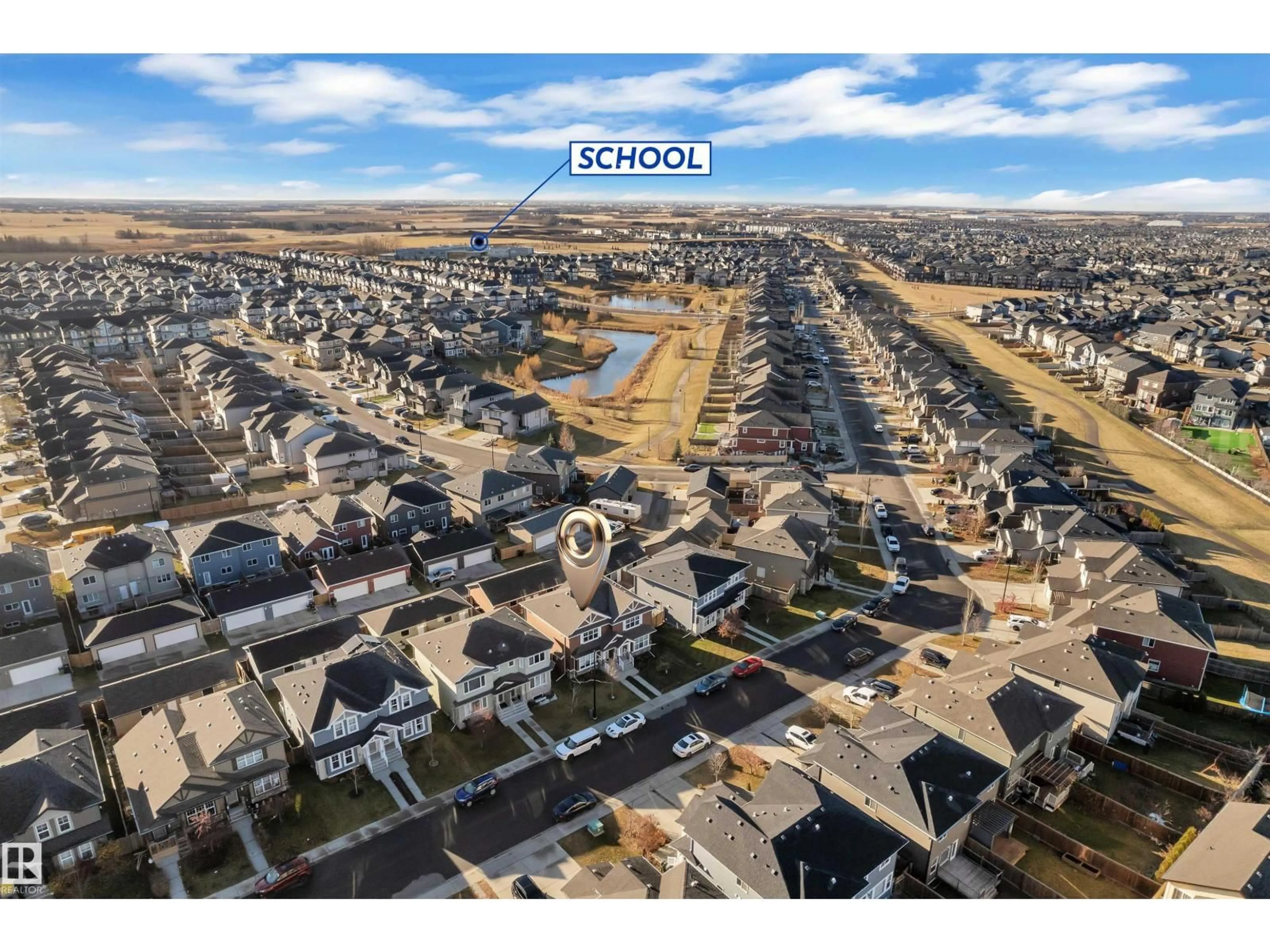 A pic from outside/outdoor area/front of a property/back of a property/a pic from drone, street for SW - 5239 20 AV, Edmonton Alberta T6X1V5