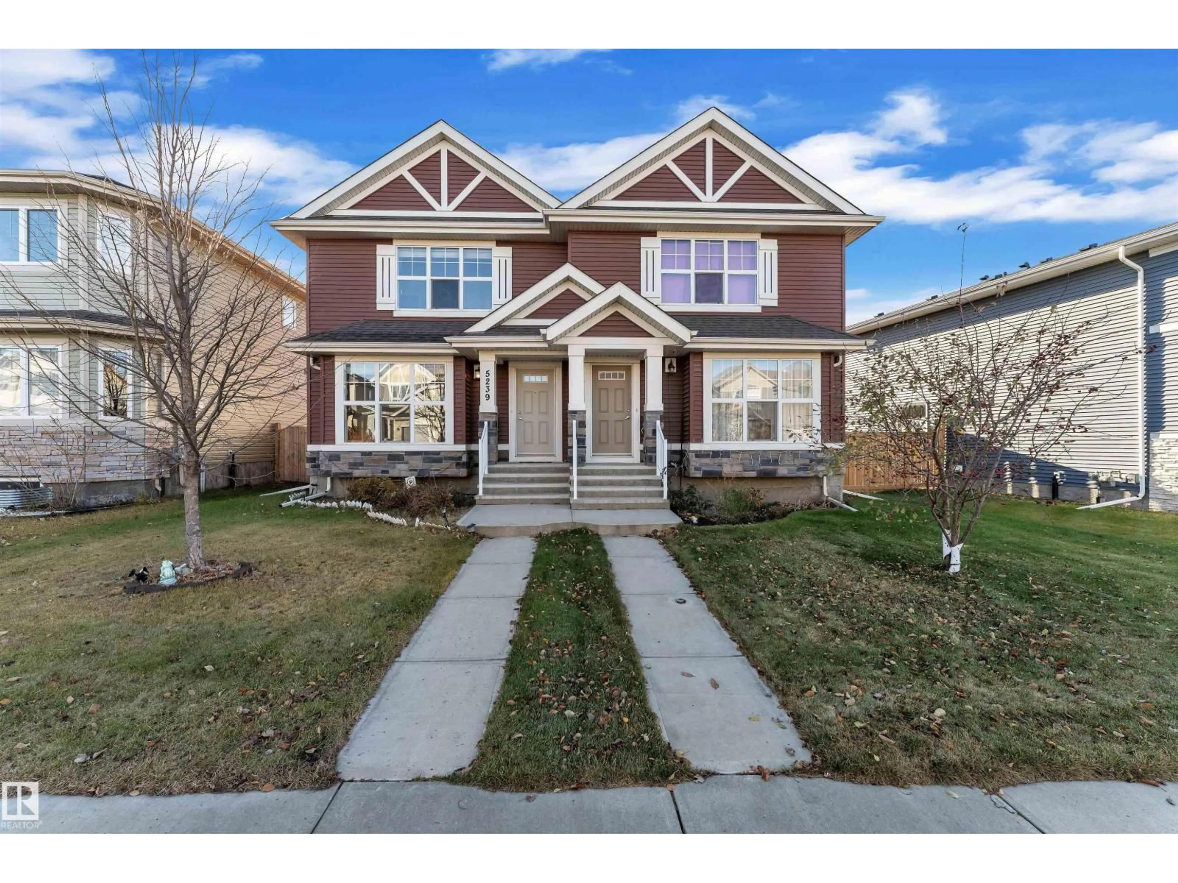 Home with brick exterior material, street for SW - 5239 20 AV, Edmonton Alberta T6X1V5