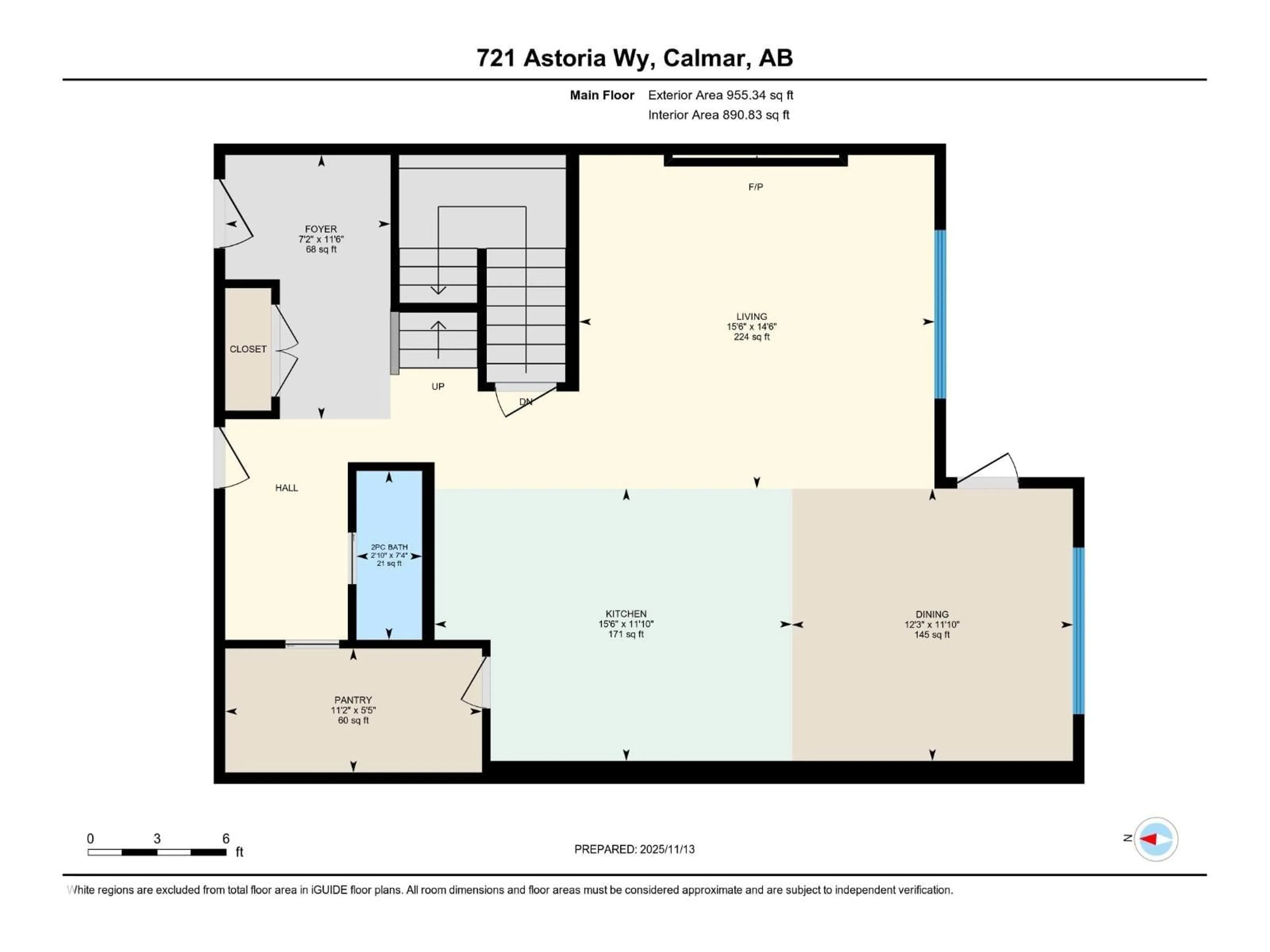 Floor plan for 721 ASTORIA WY, Devon Alberta T9G0M7