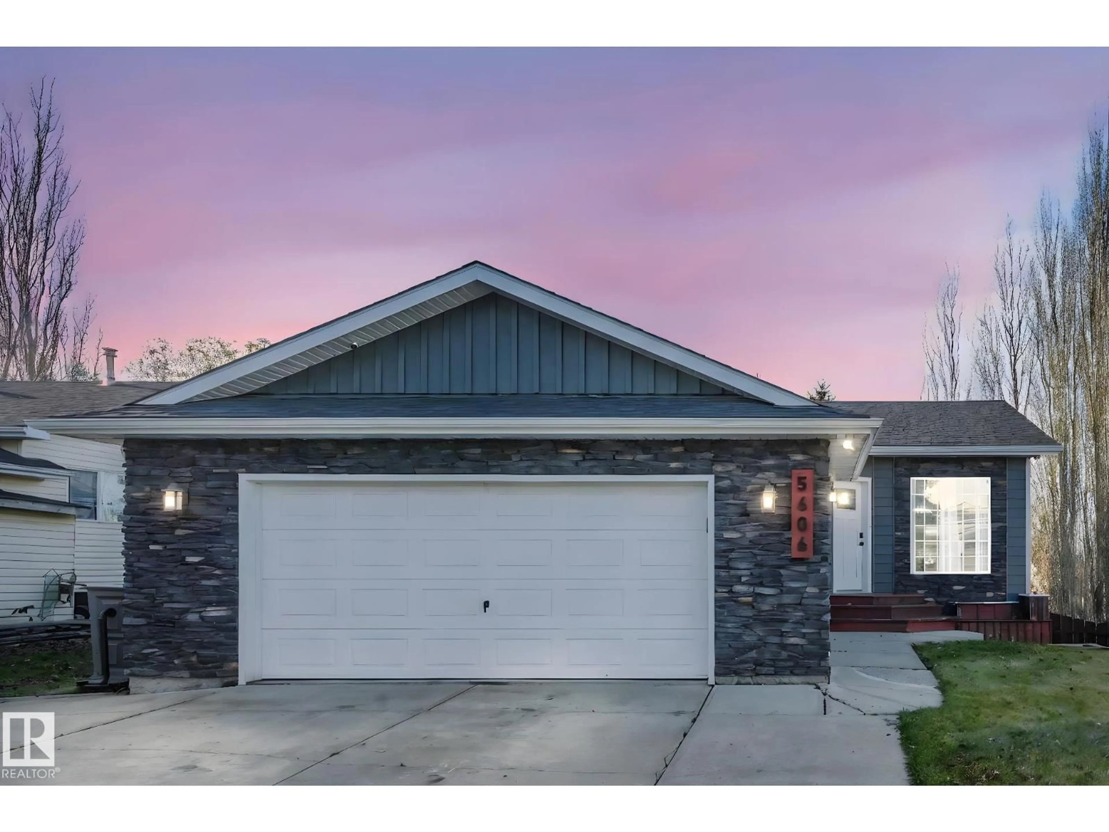 Home with vinyl exterior material, street for 5606 55 ST, Beaumont Alberta T4X1L7