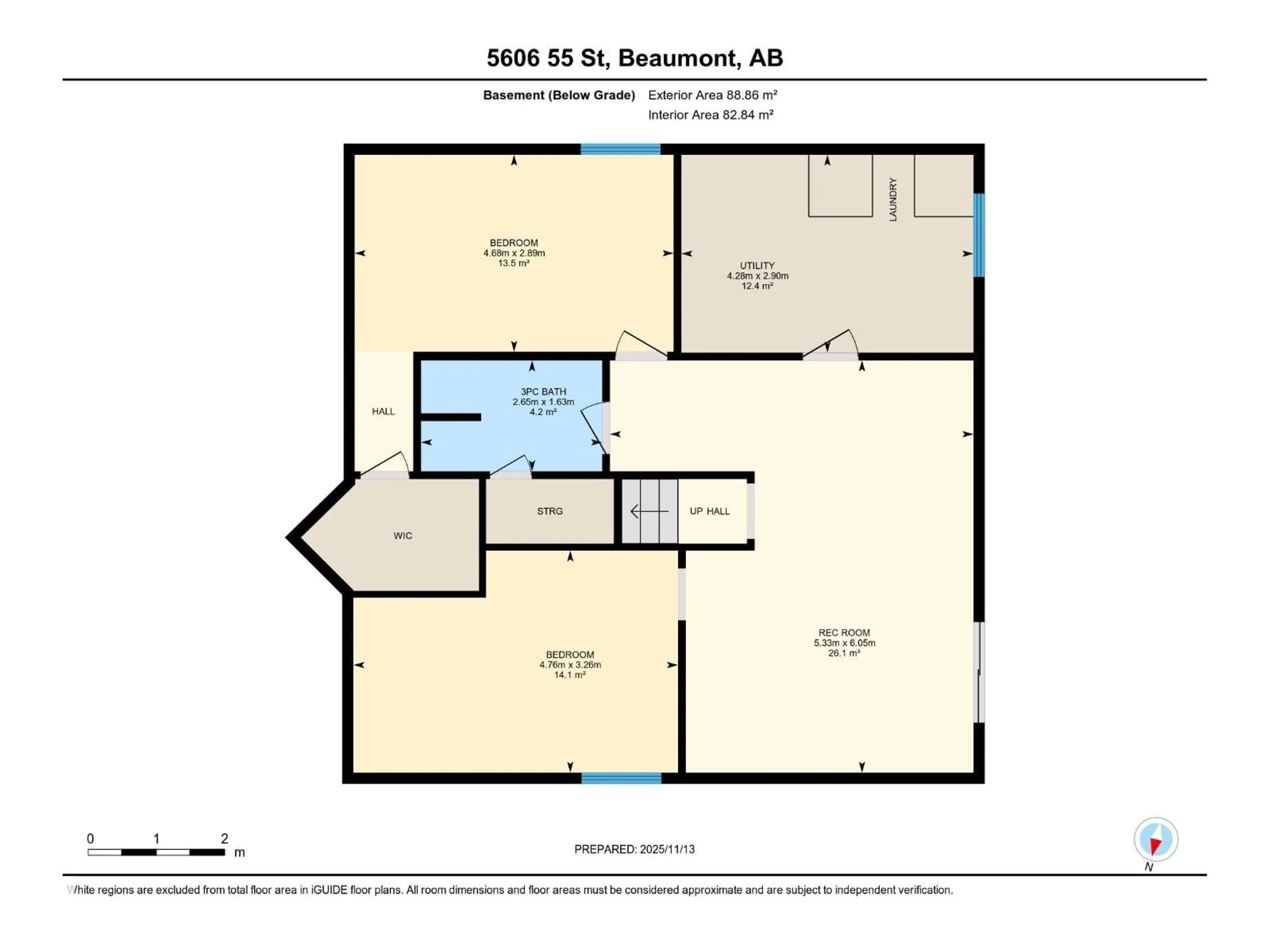 Floor plan for 5606 55 ST, Beaumont Alberta T4X1L7