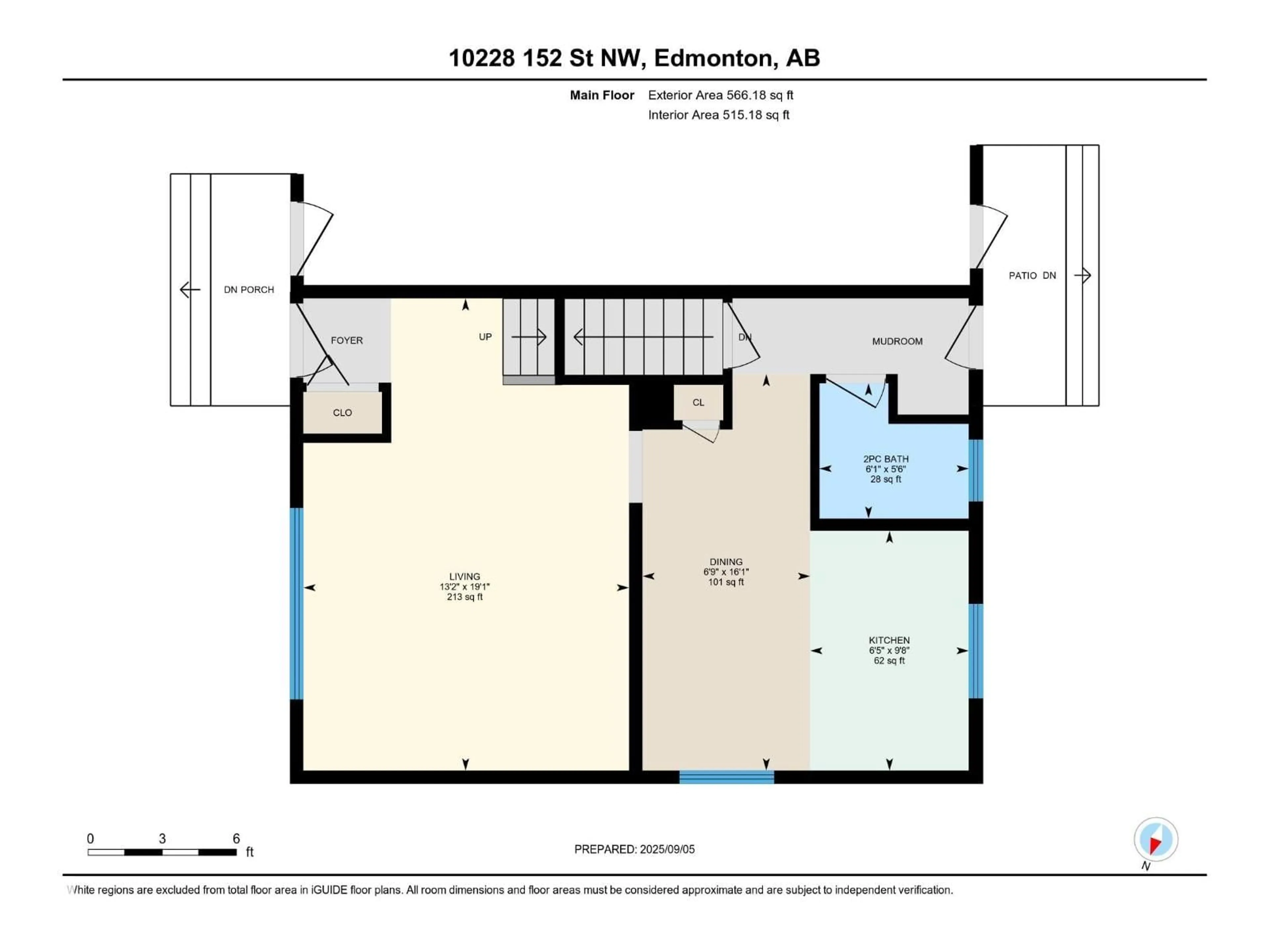 Floor plan for 10228 152 ST, Edmonton Alberta T5P1Y2