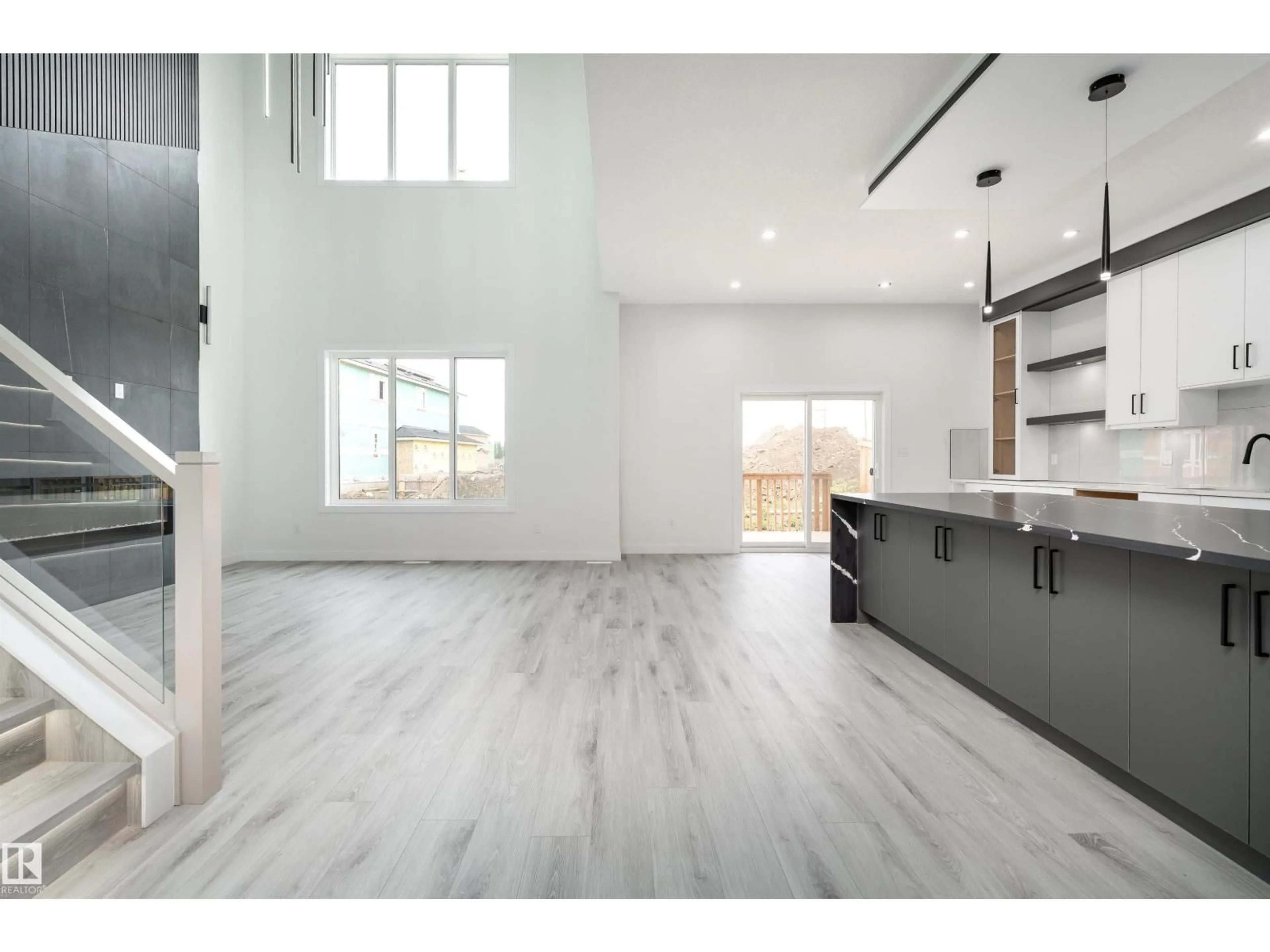 Open concept kitchen, ceramic/tile floor for 145 GRAYBRIAR DR, Stony Plain Alberta T7Z0M7