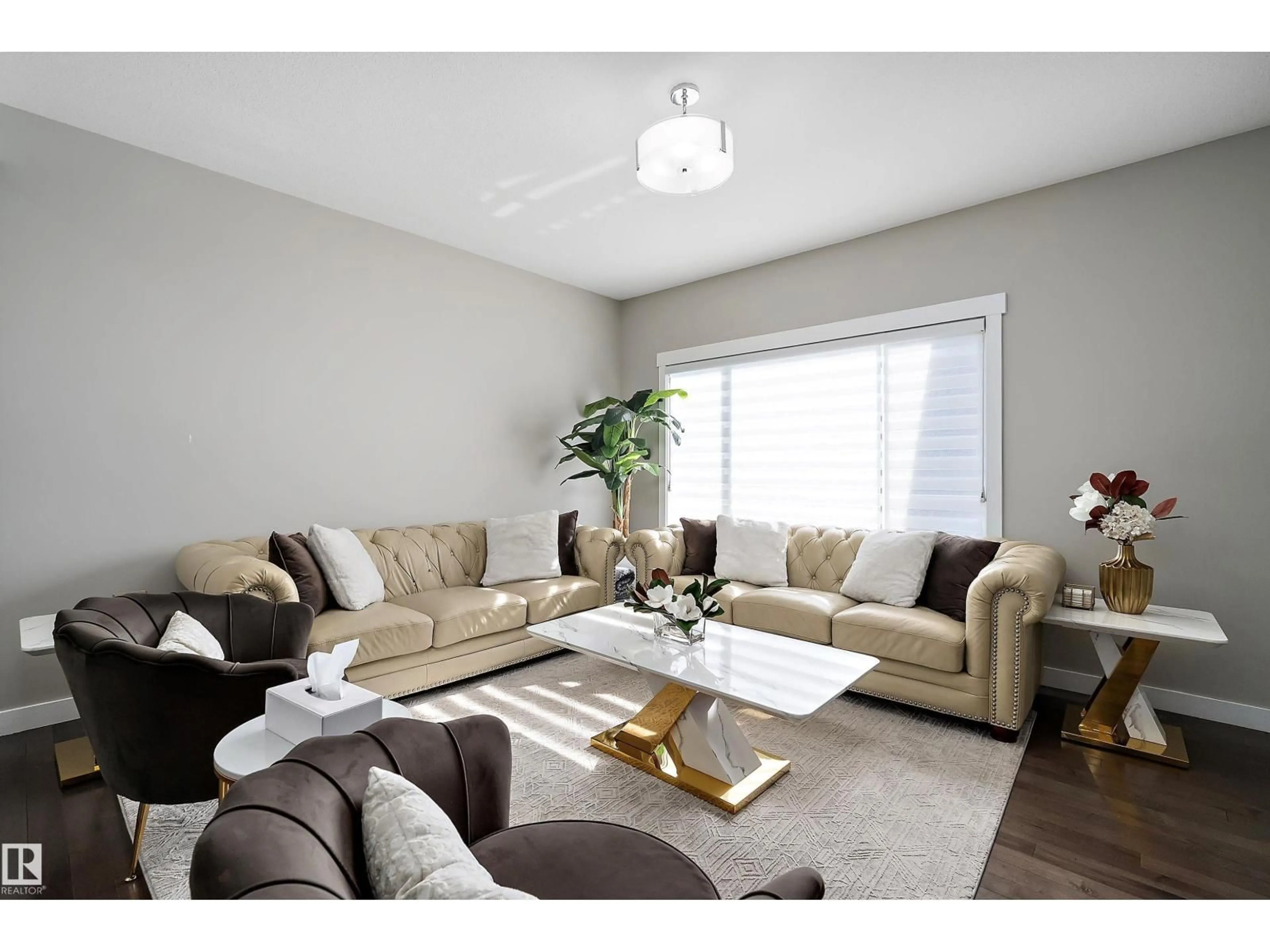 Living room with furniture, unknown for NW - 7043 174 AV, Edmonton Alberta T5Z0L3