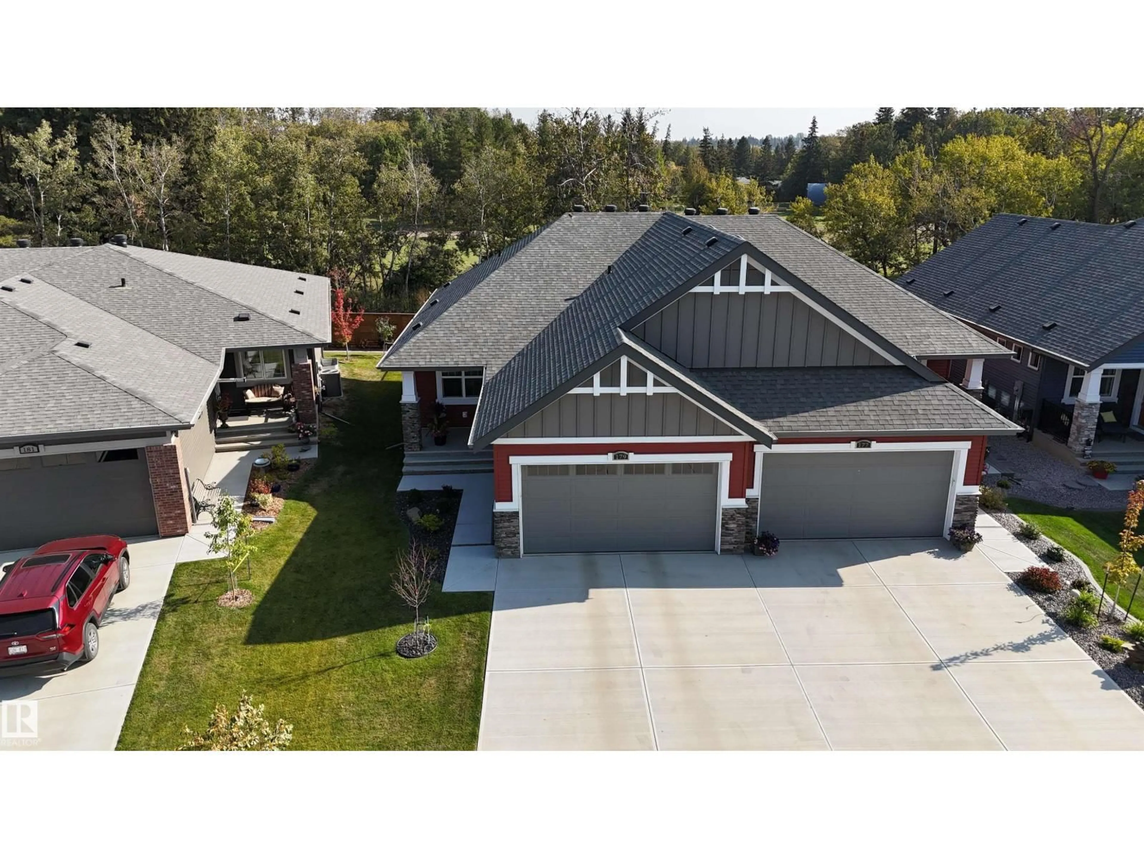 A pic from outside/outdoor area/front of a property/back of a property/a pic from drone, street for 179 REDWING WD, St. Albert Alberta T8N7Z2