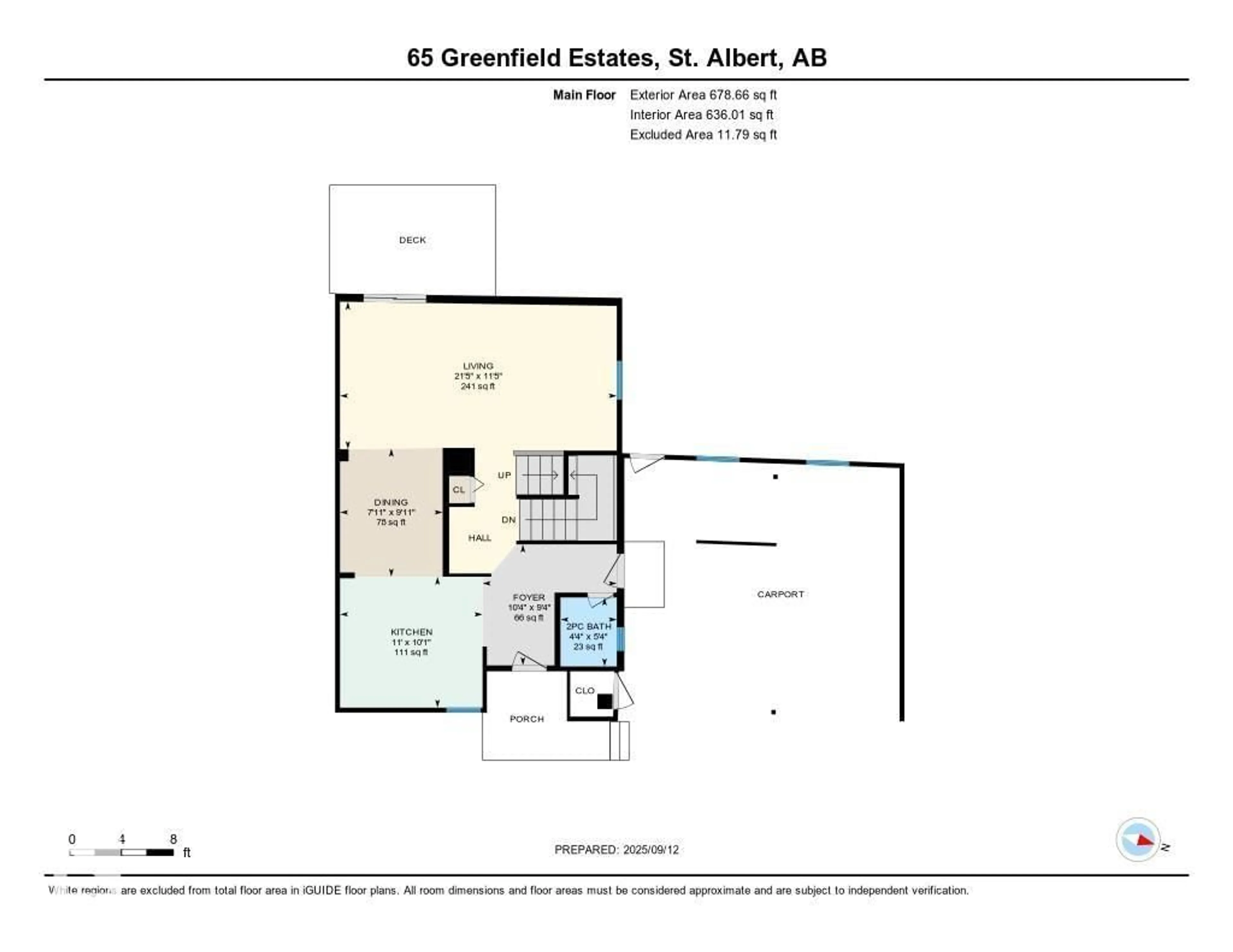 Floor plan for 65 GREENFIELD ES, St. Albert Alberta T8N2G2