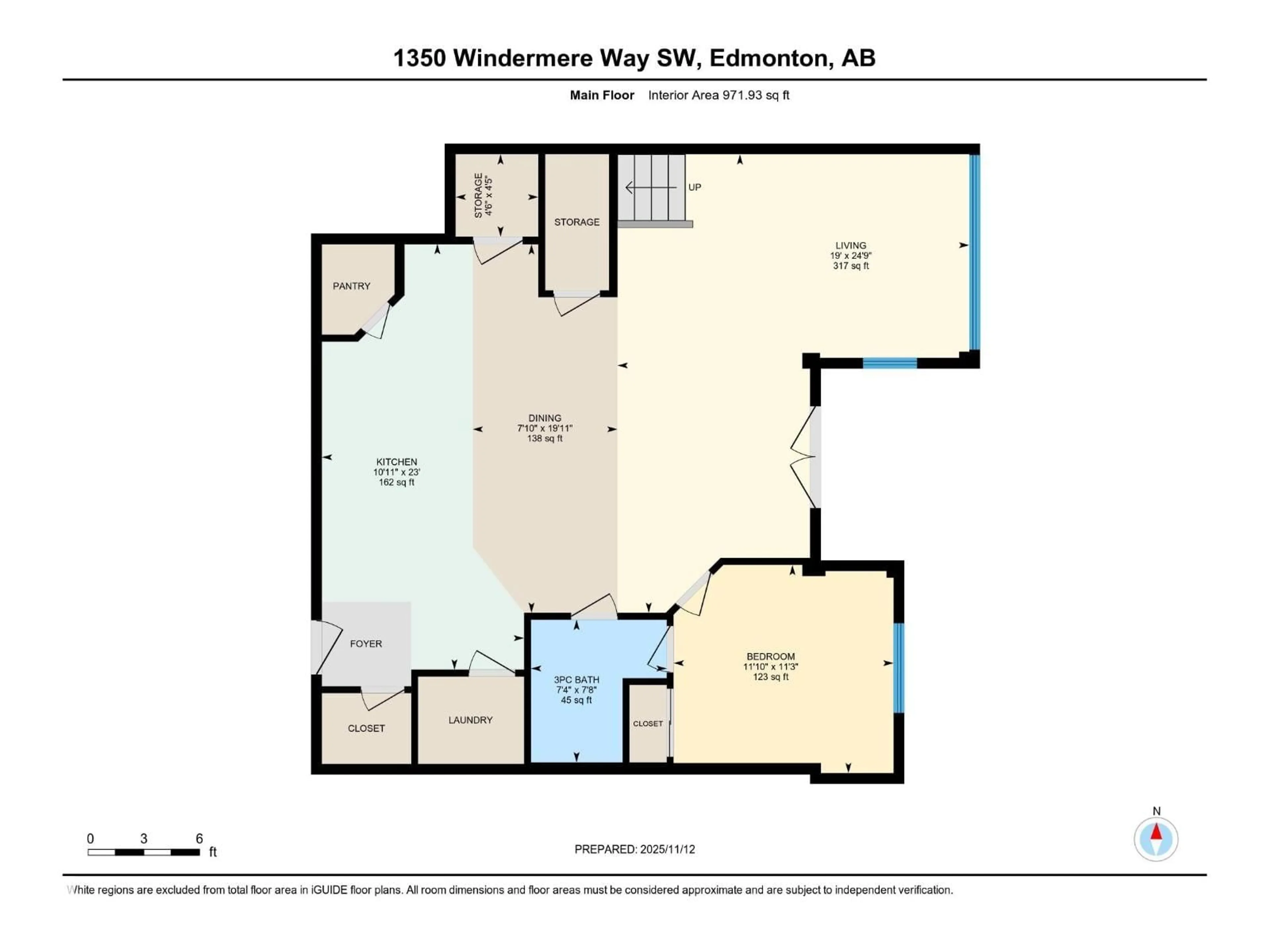 Floor plan for #408 - 1350 WINDERMERE WY, Edmonton Alberta T6W2J3