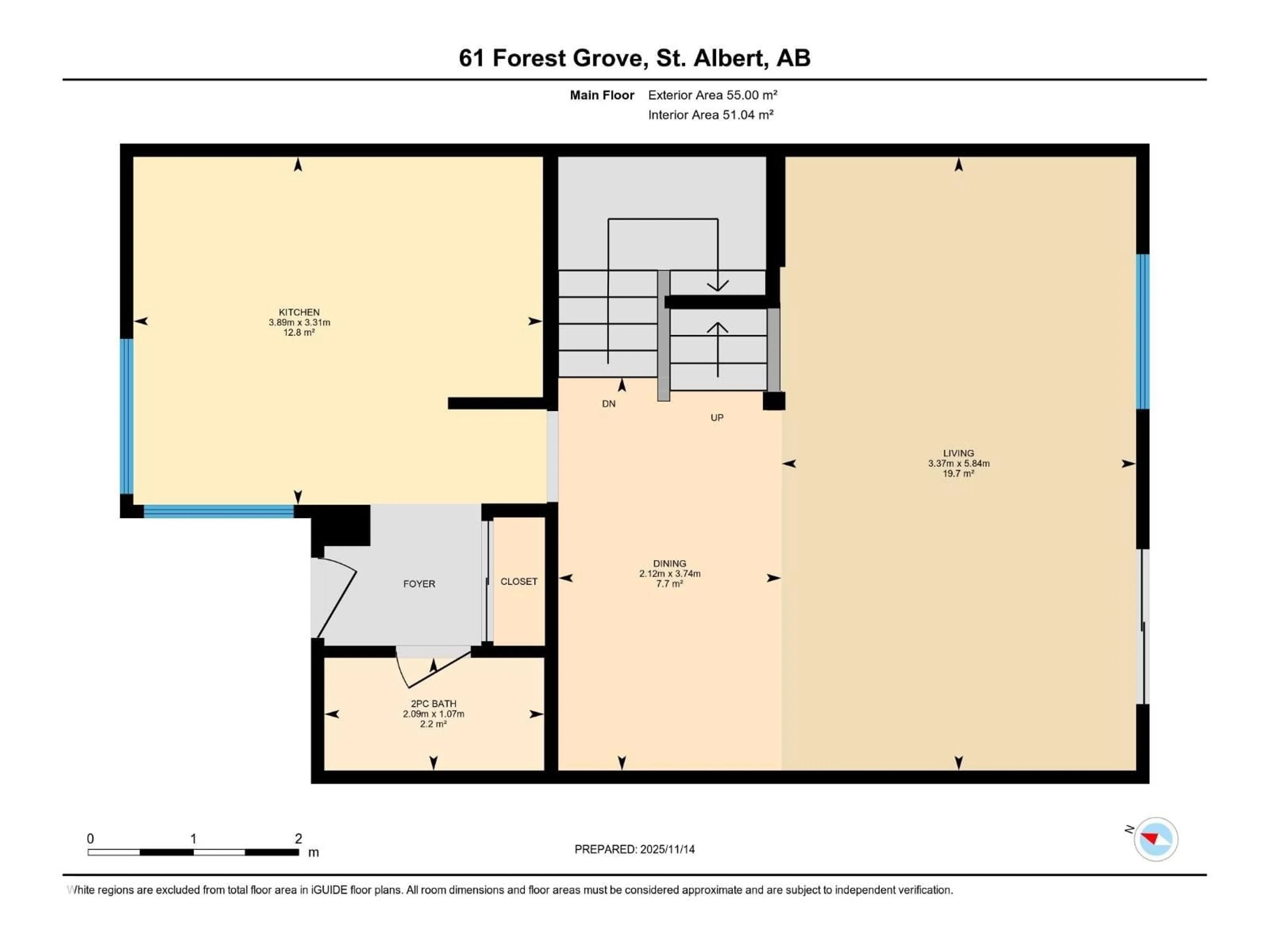 Floor plan for 61 FOREST GV, St. Albert Alberta T8N2Y1
