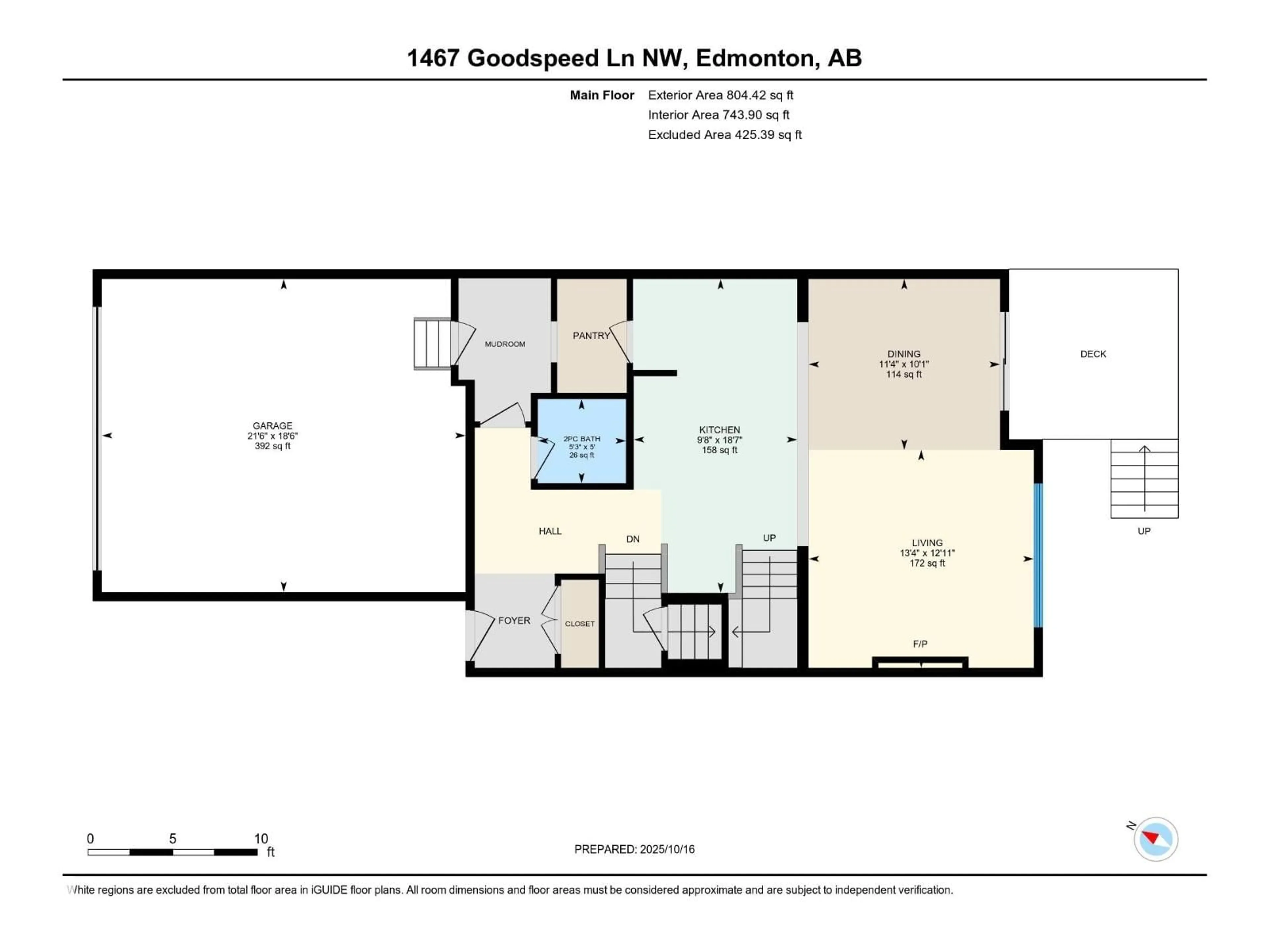 Floor plan for 1467 GOODSPEED LN, Edmonton Alberta T5T0W2