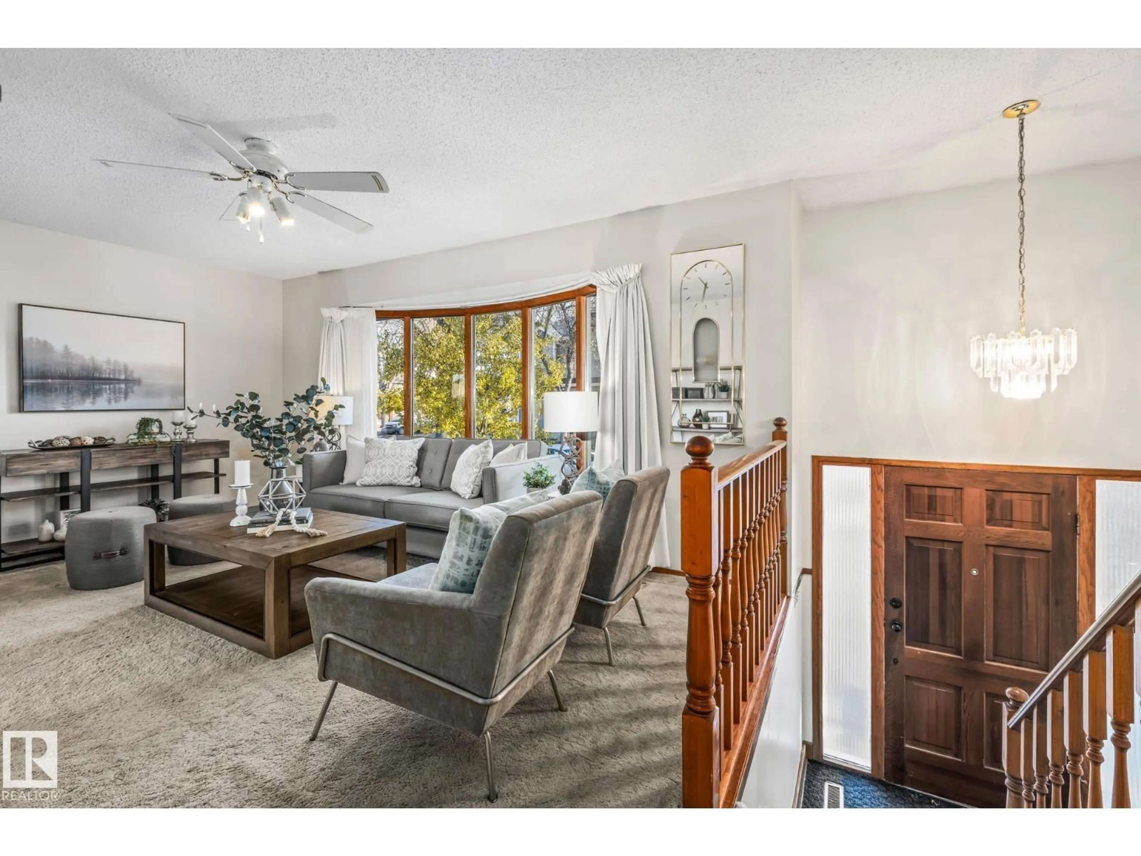 Living room with furniture, unknown for NW - 8570 89 ST, Edmonton Alberta T6C3K3