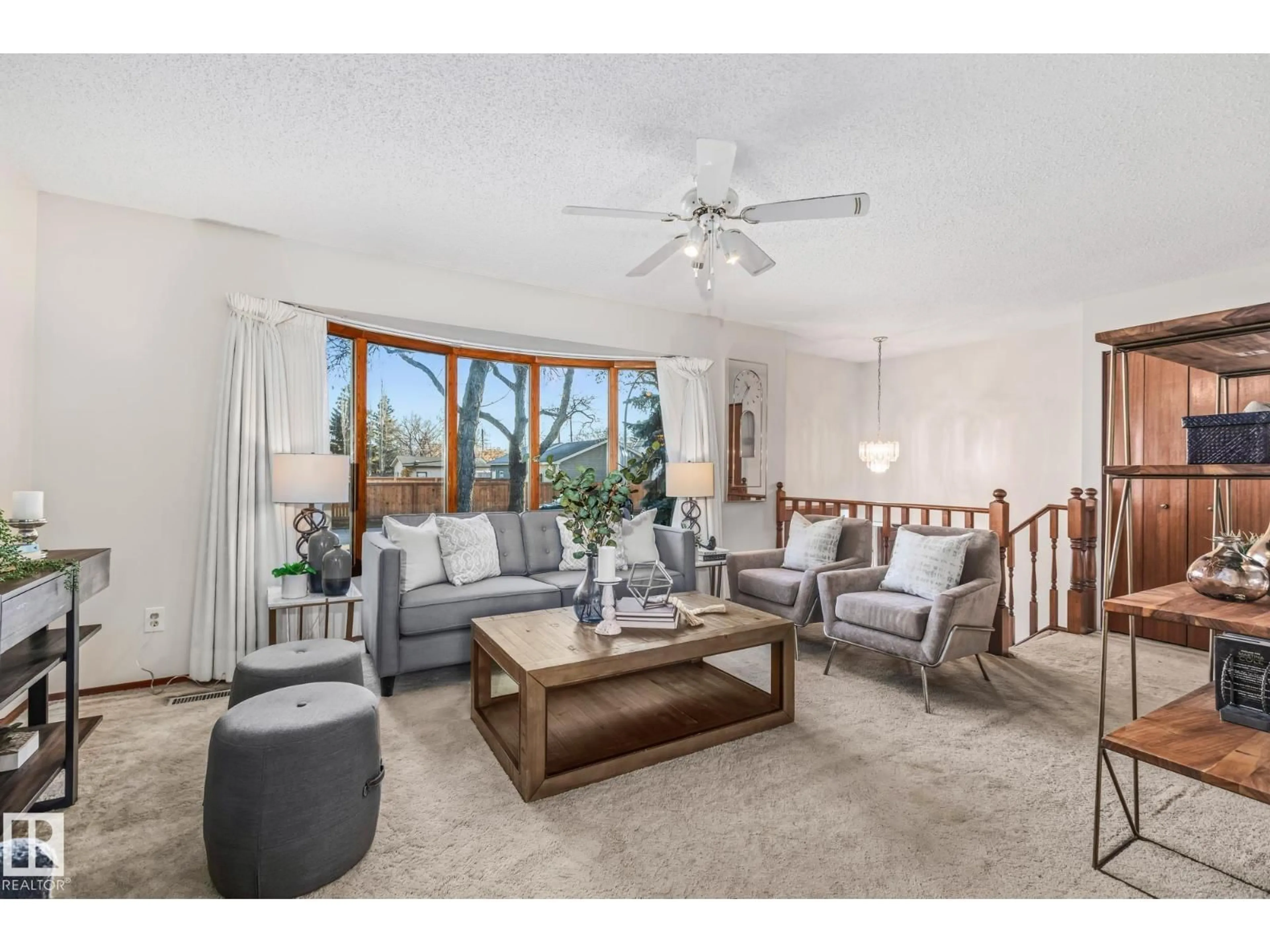 Living room with furniture, unknown for NW - 8570 89 ST, Edmonton Alberta T6C3K3