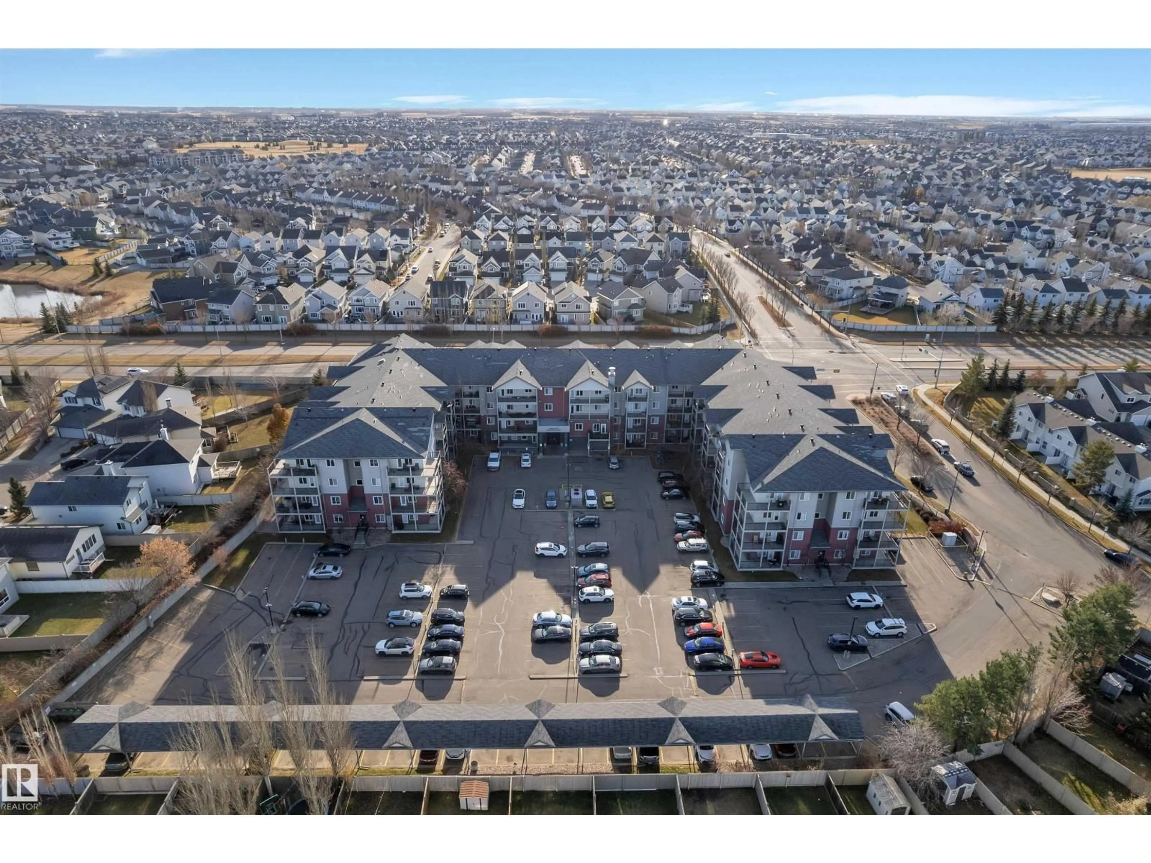 A pic from outside/outdoor area/front of a property/back of a property/a pic from drone, unknown for 430 111 EDWARDS DR, Edmonton Alberta T6X0C4