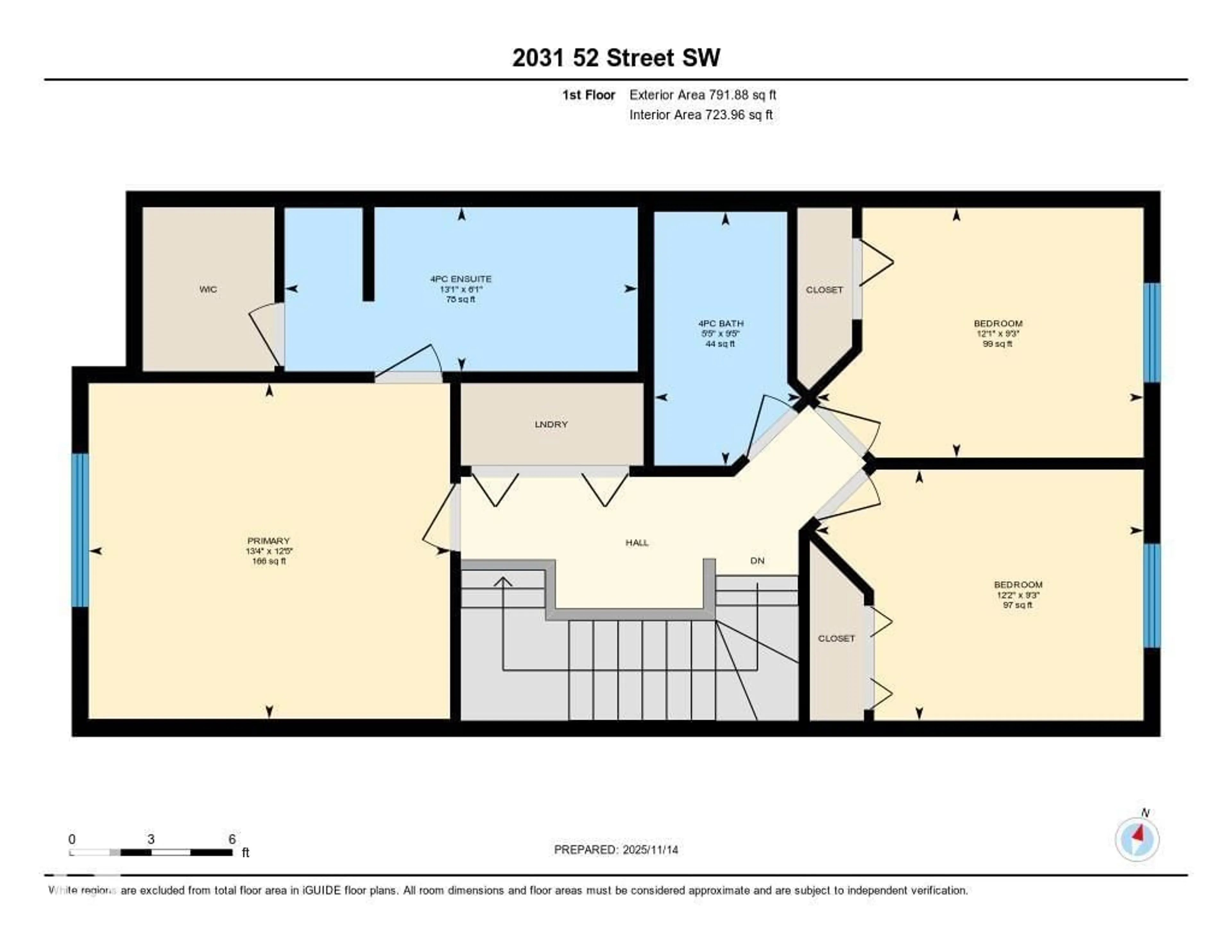 Floor plan for 2031 52 ST, Edmonton Alberta T6X1Z7