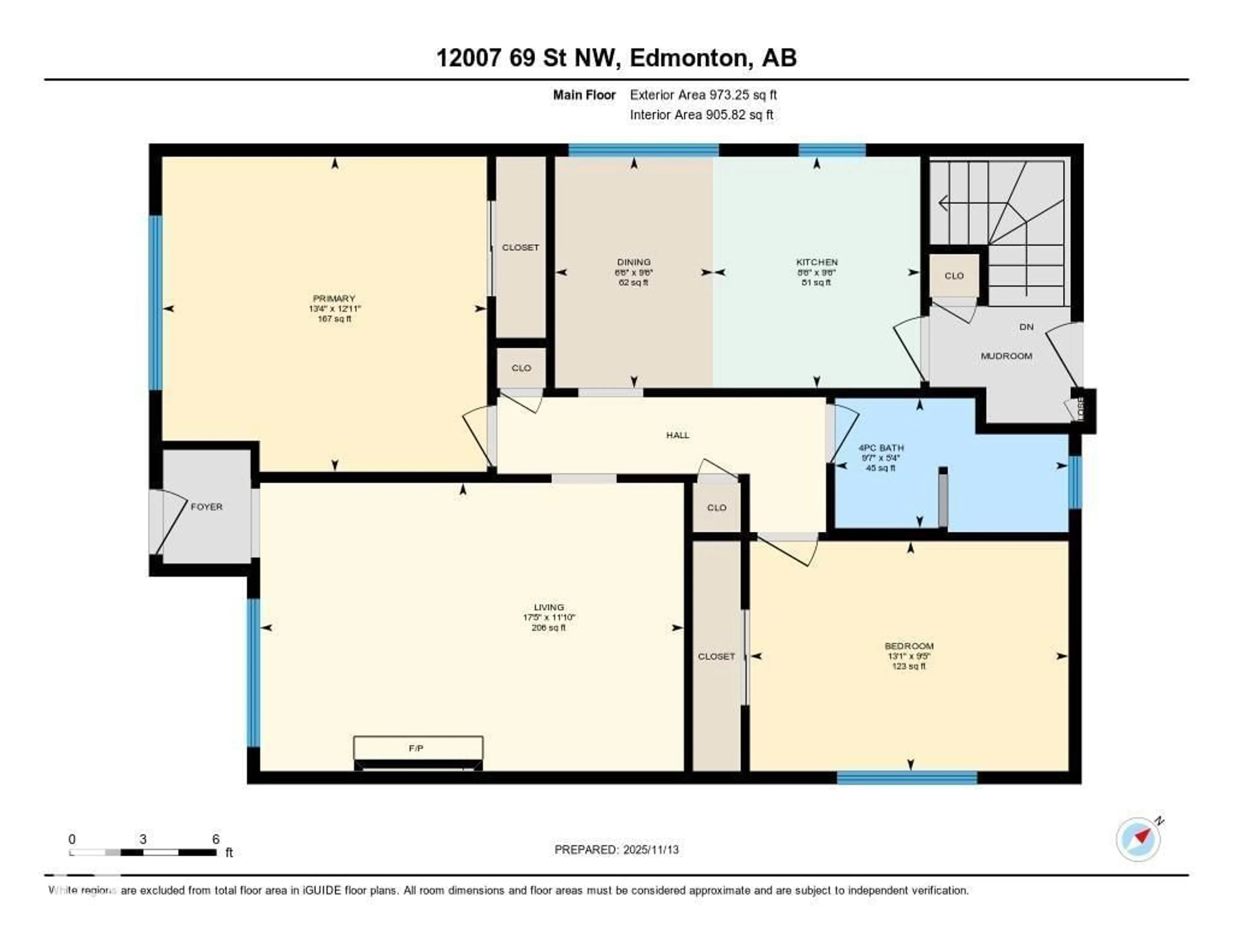 Floor plan for 12007 69 ST, Edmonton Alberta T5B1S7