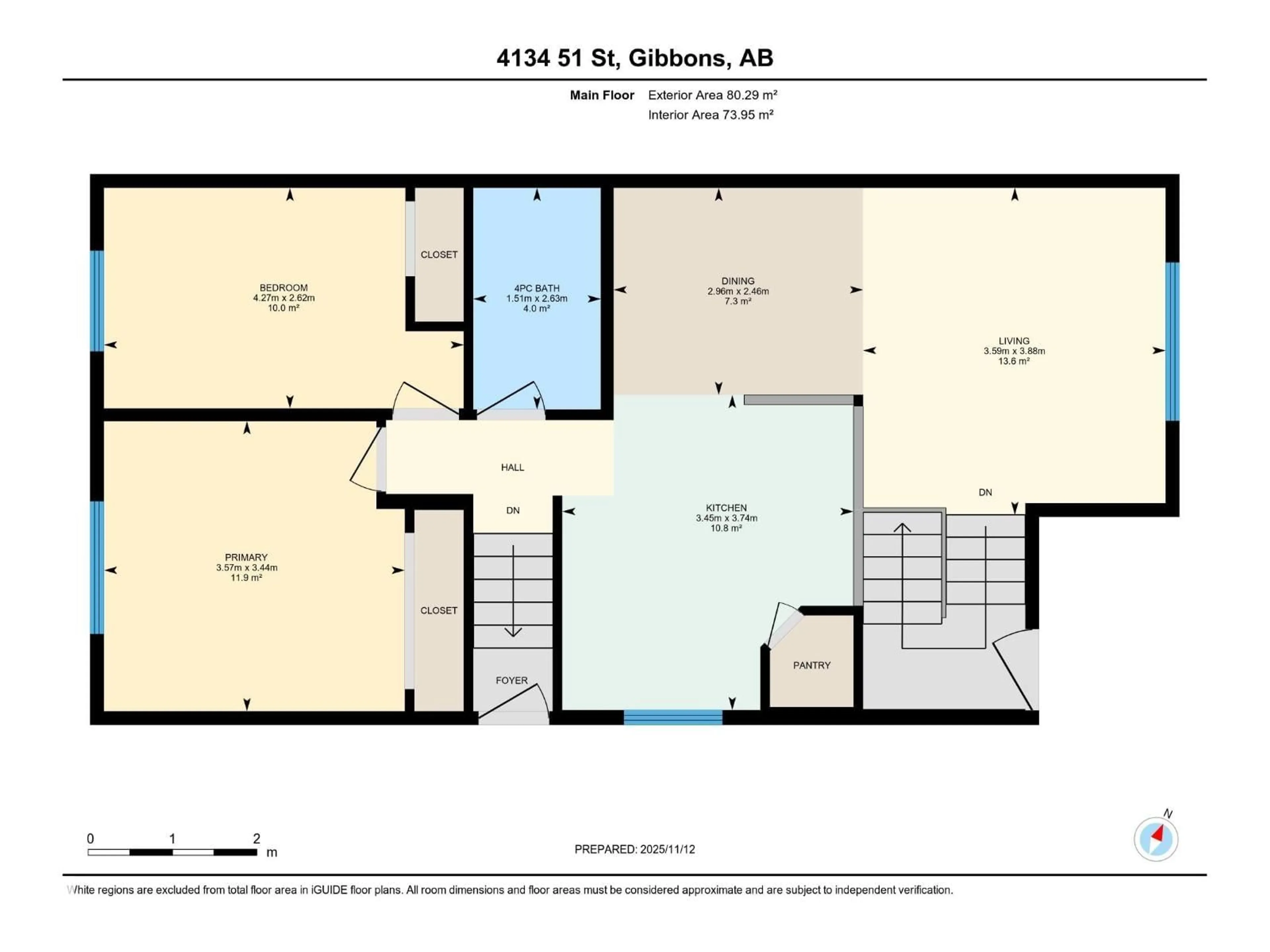 Floor plan for 4134 51 ST, Gibbons Alberta T0A1N0