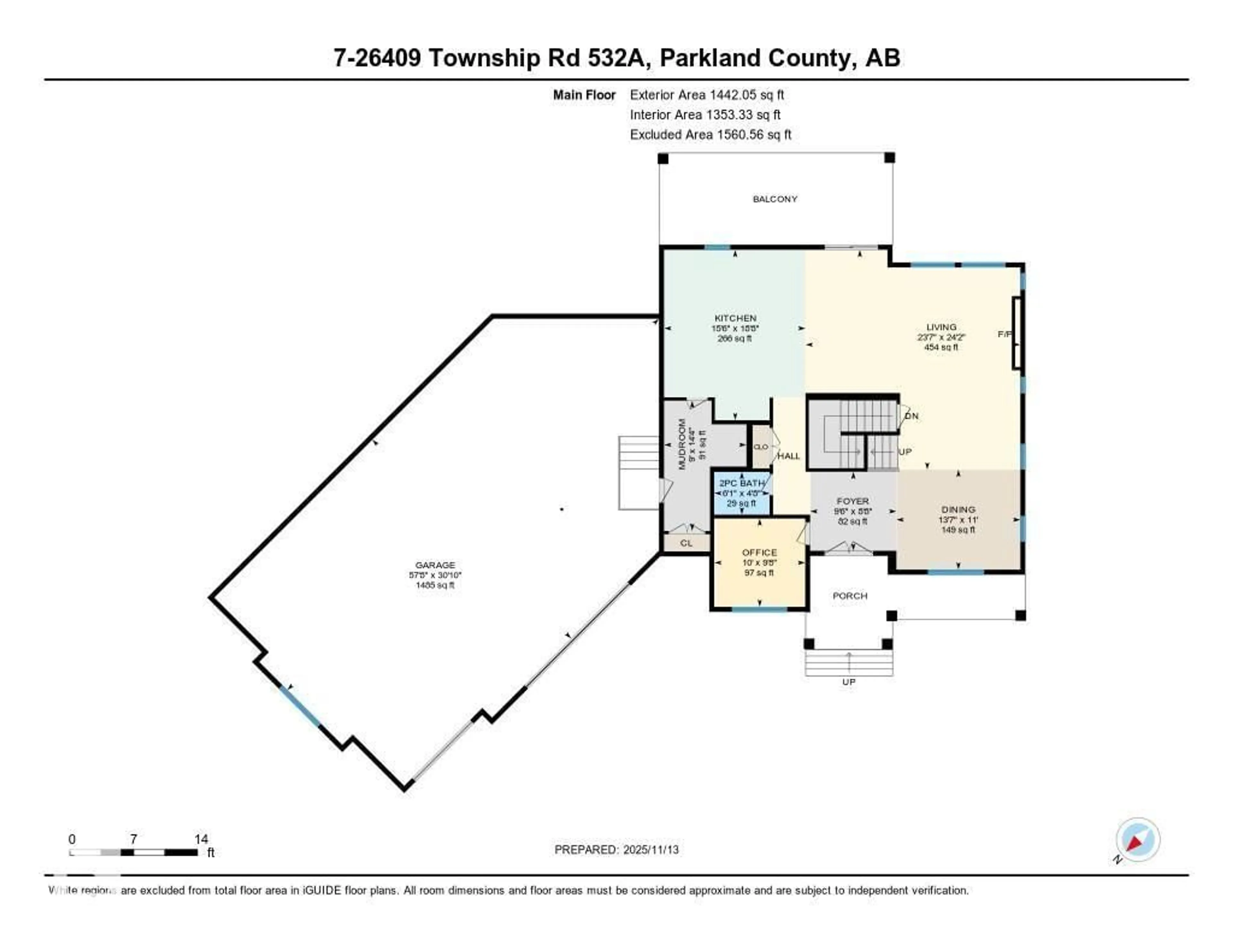 Floor plan for #7 - 26409 TWP ROAD 532 A, Rural Parkland County Alberta T7X3W6