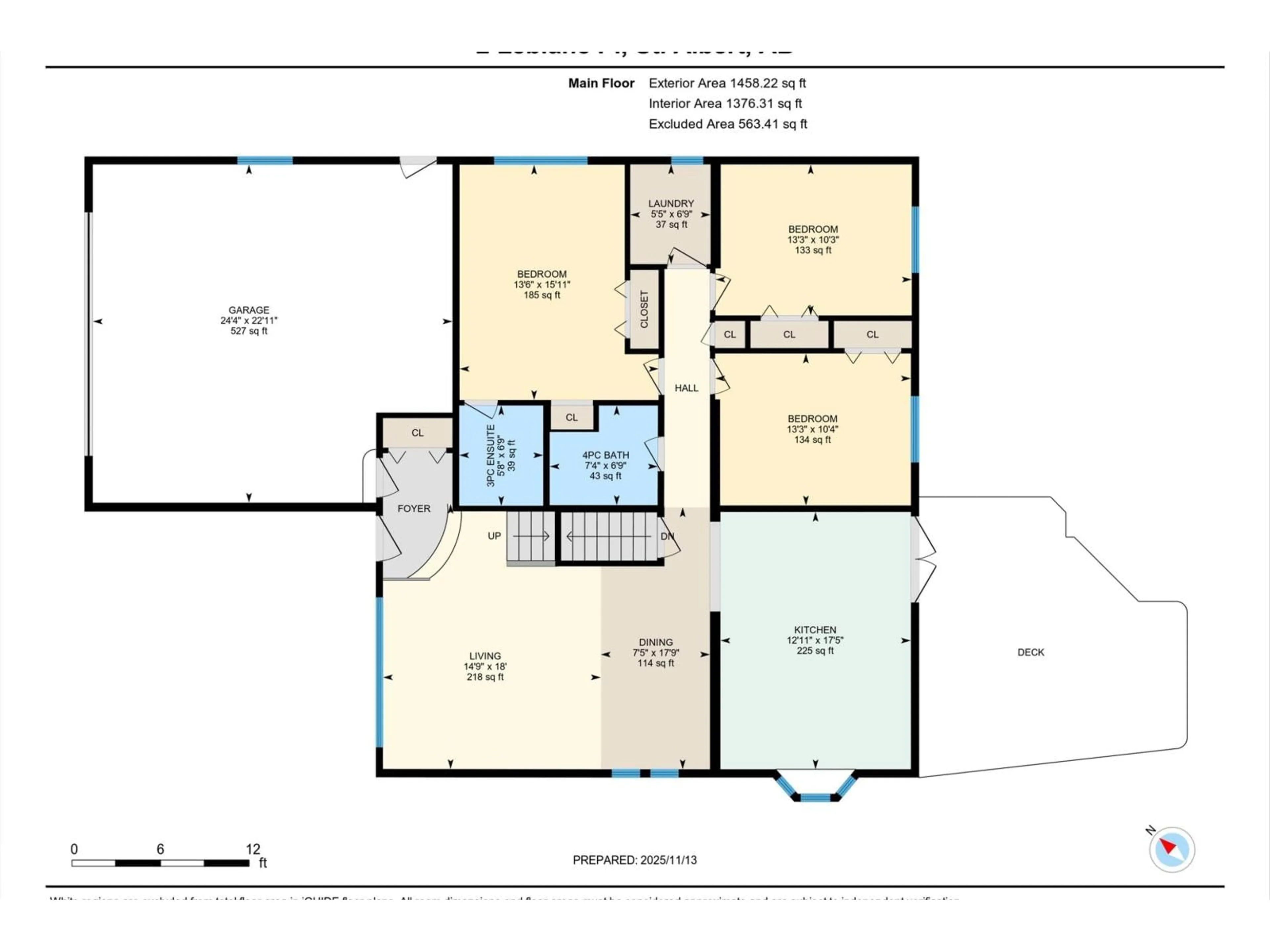 Floor plan for 2 LEBLANC PL, St. Albert Alberta T8N4P1