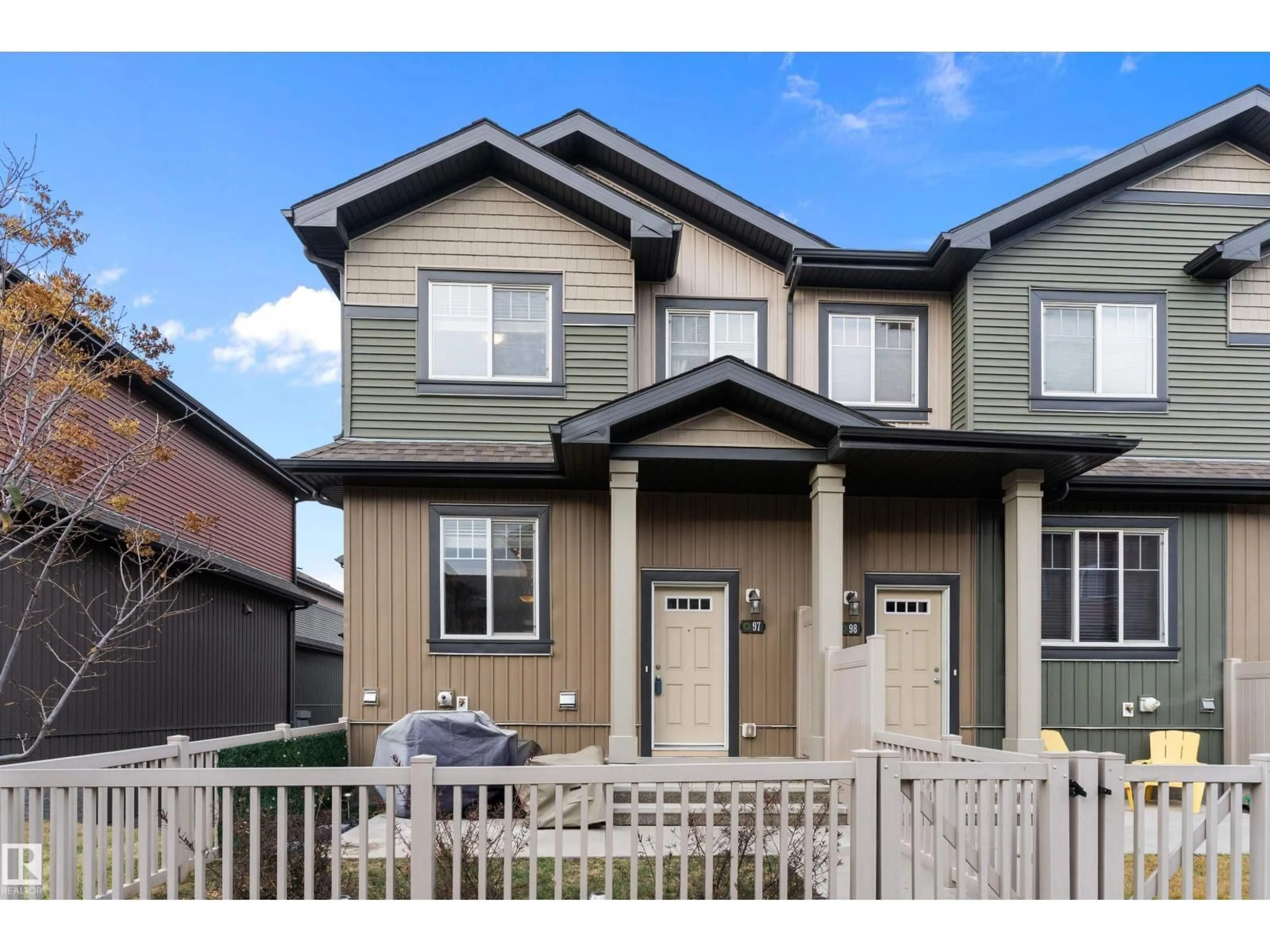 Home with vinyl exterior material, street for #97 - 3305 ORCHARDS LI, Edmonton Alberta T6X2H1