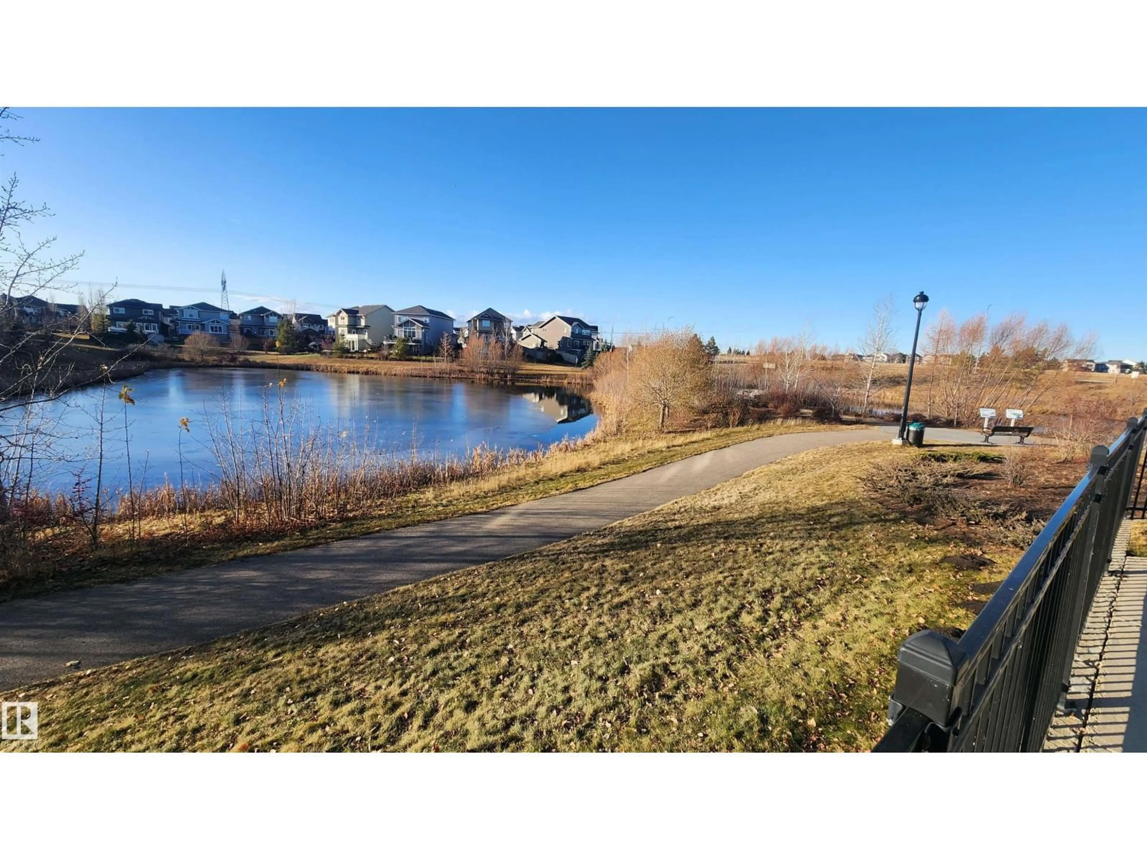 A pic from outside/outdoor area/front of a property/back of a property/a pic from drone, water/lake/river/ocean view for 32 1030 CHAPPELLE BV, Edmonton Alberta T6W2K7