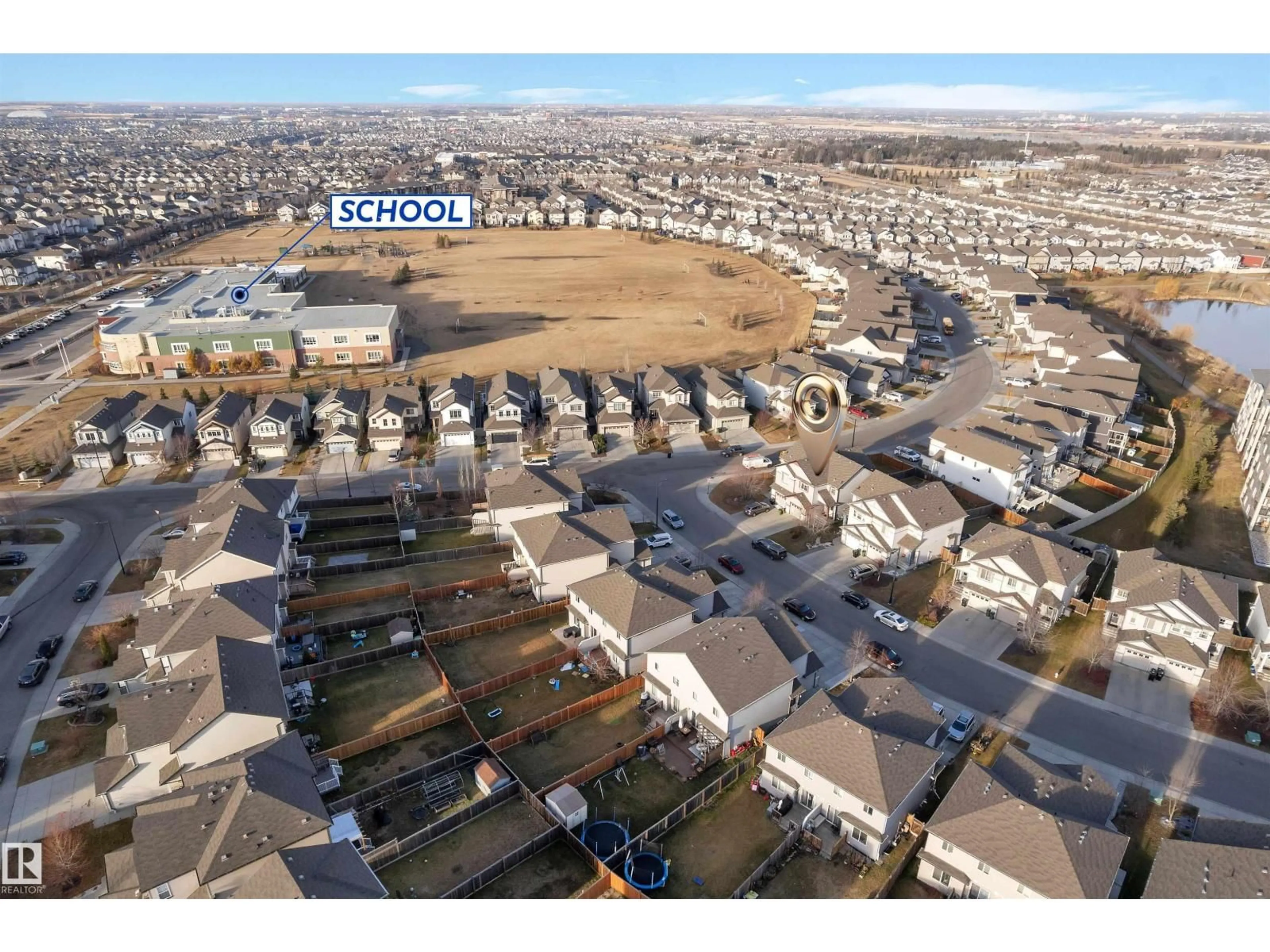 A pic from outside/outdoor area/front of a property/back of a property/a pic from drone, street for 5508 14 AV, Edmonton Alberta T6X1S2