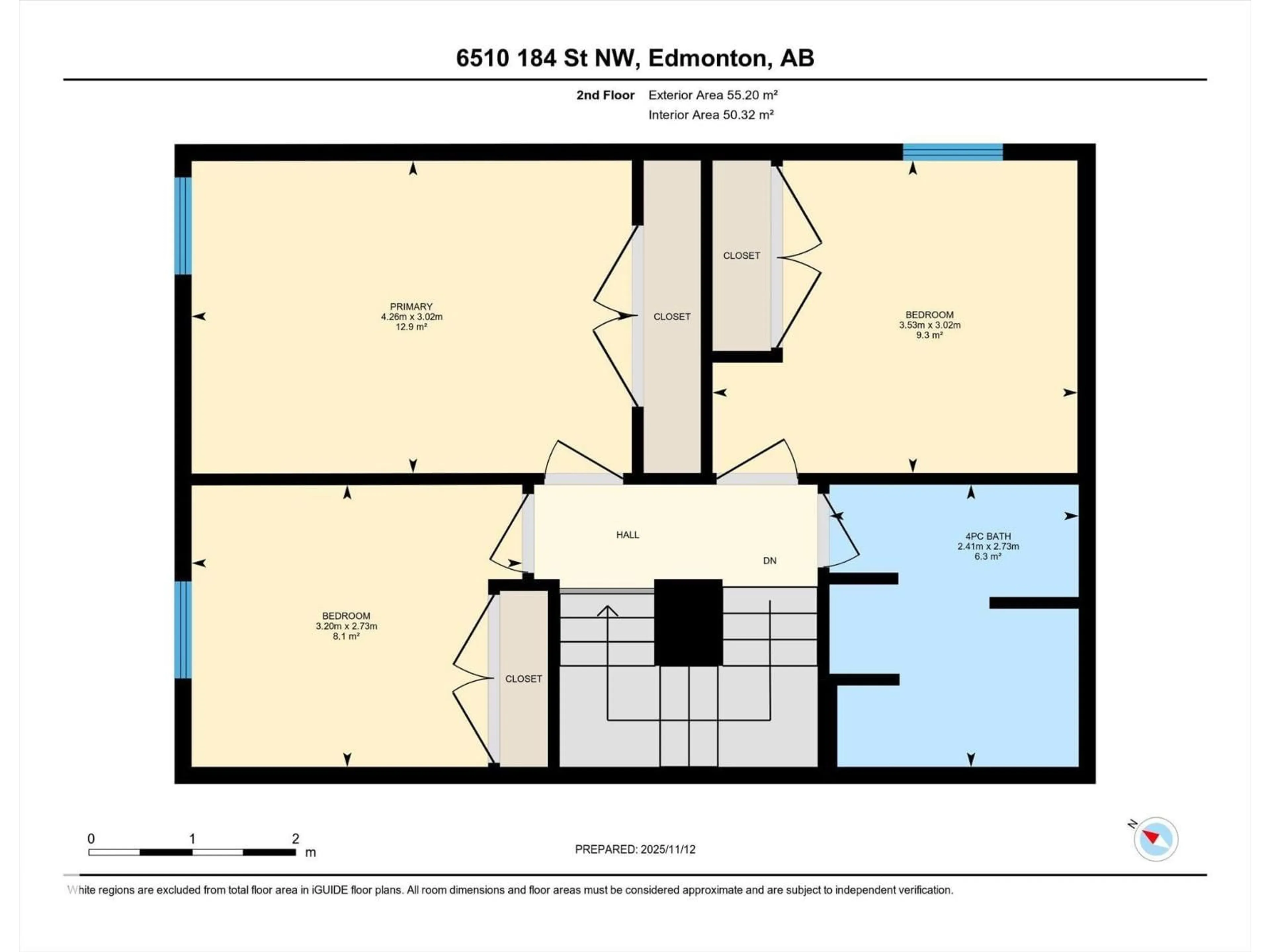 Floor plan for NW - 6510 184 ST, Edmonton Alberta T5T2P1