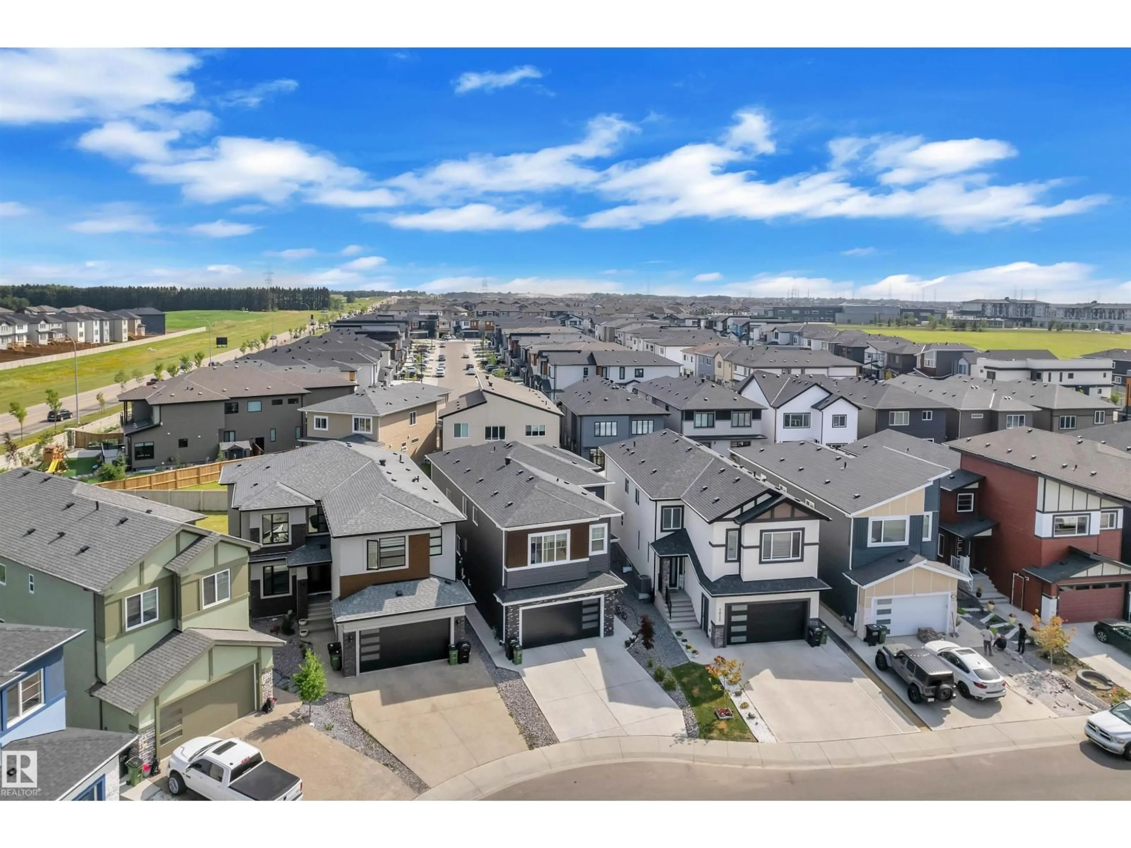 A pic from outside/outdoor area/front of a property/back of a property/a pic from drone, mountain view for 1809 18A AV, Edmonton Alberta T6T2M9