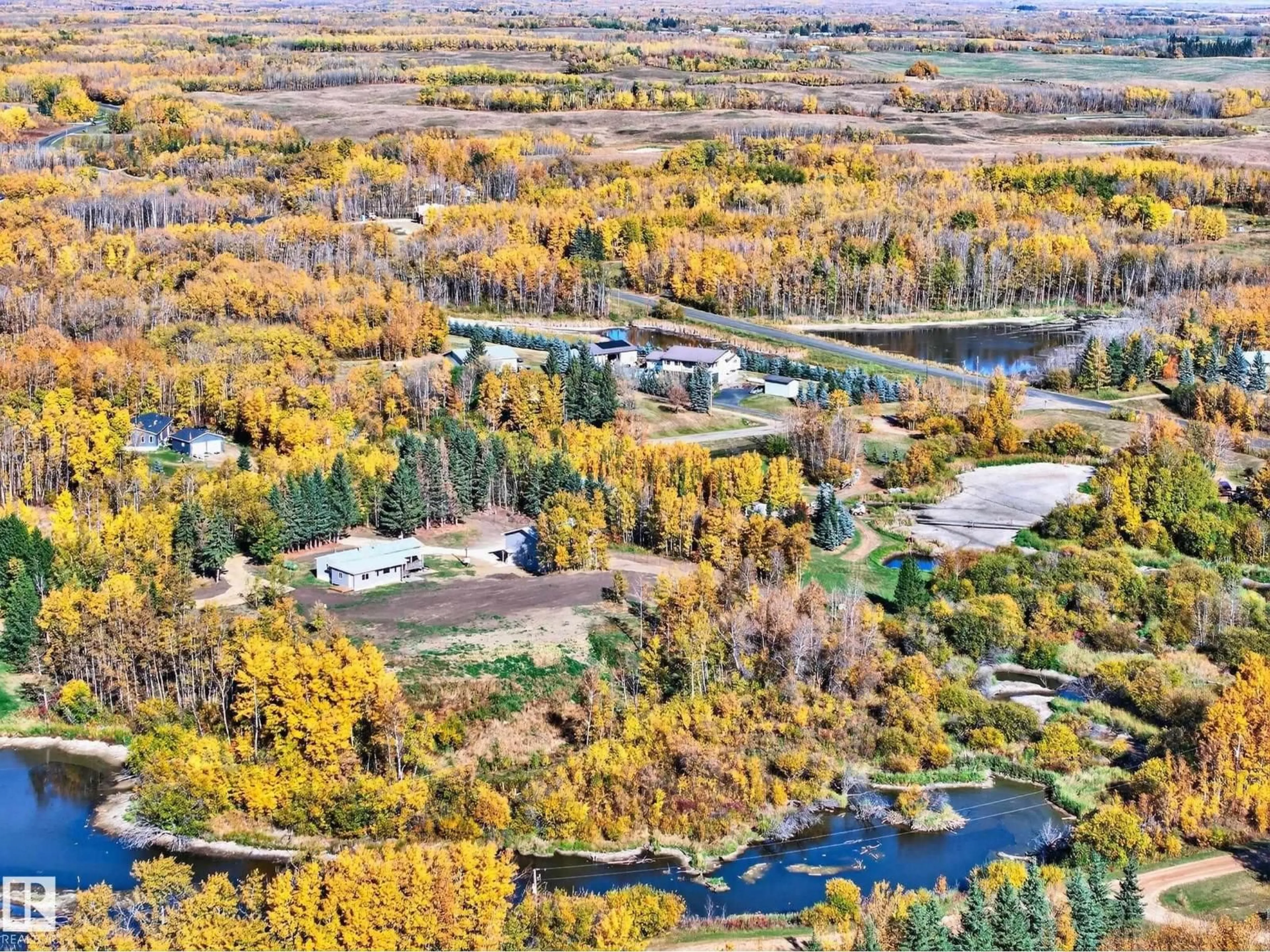 A pic from outside/outdoor area/front of a property/back of a property/a pic from drone, forest/trees view for 50418 - 227 RANGE ROAD 202, Rural Beaver County Alberta T0B4J0