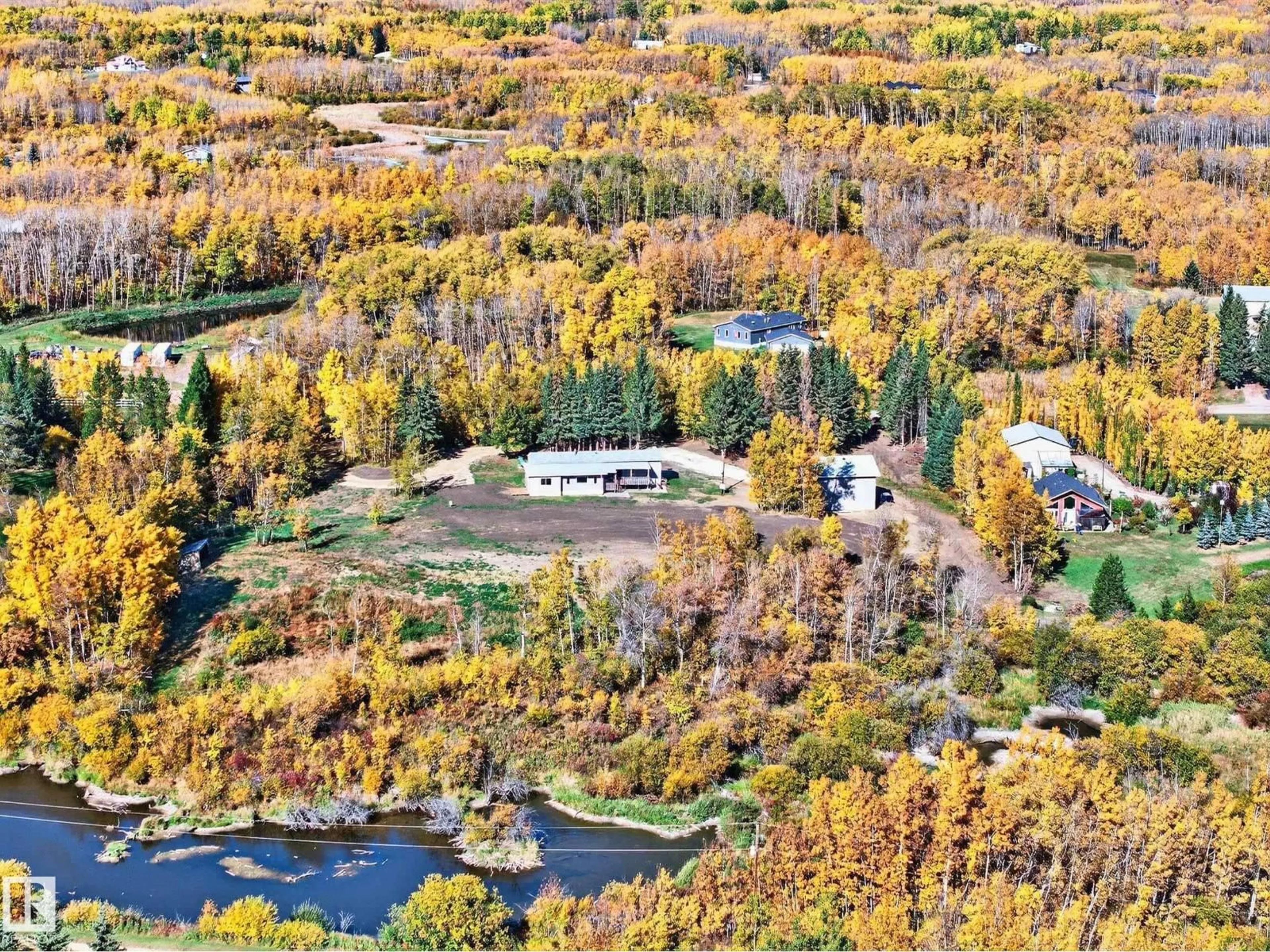 A pic from outside/outdoor area/front of a property/back of a property/a pic from drone, forest/trees view for 50418 - 227 RANGE ROAD 202, Rural Beaver County Alberta T0B4J0