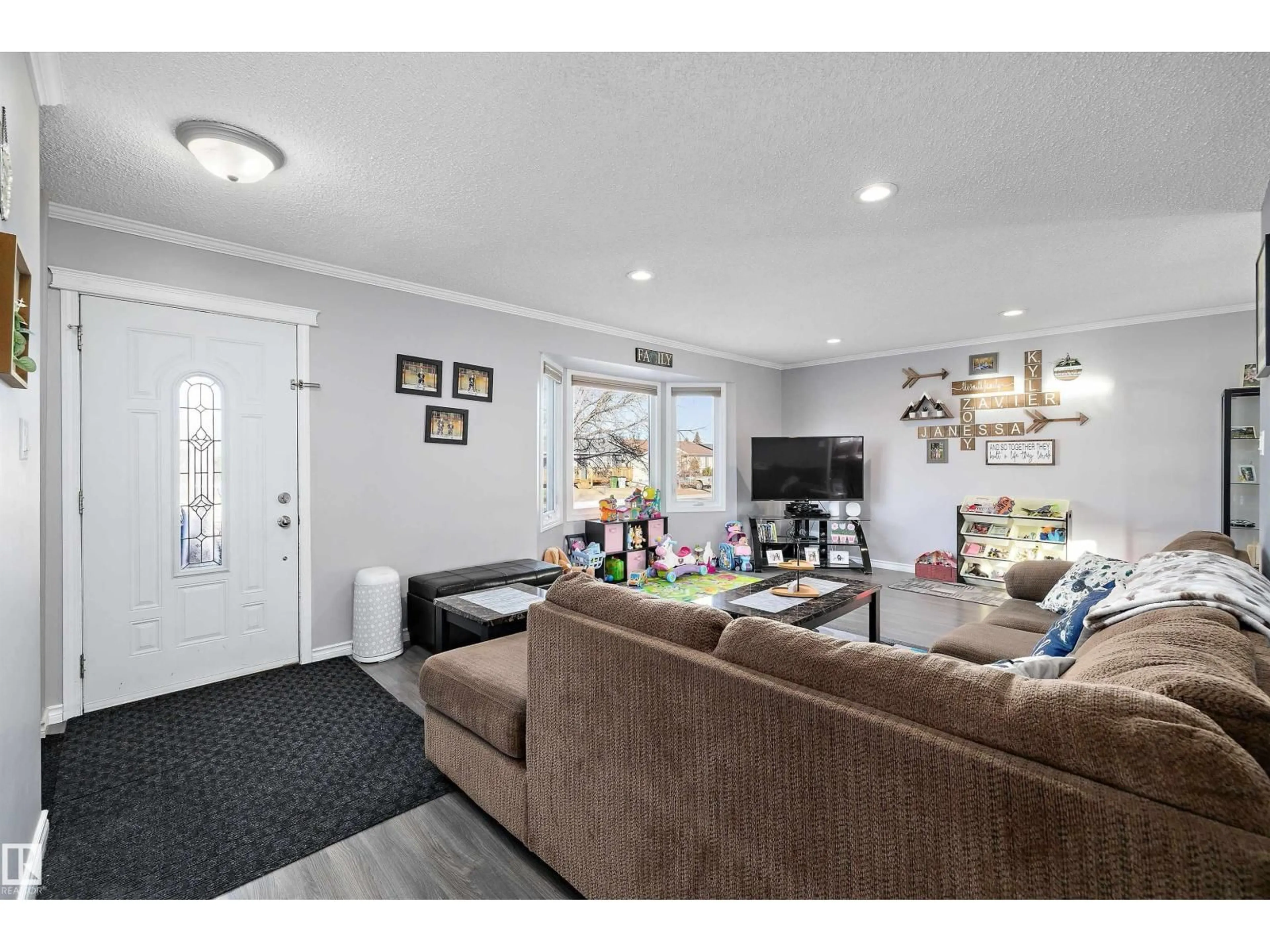 Living room with furniture, unknown for 11019 104 ST, Westlock Alberta T7P1G5