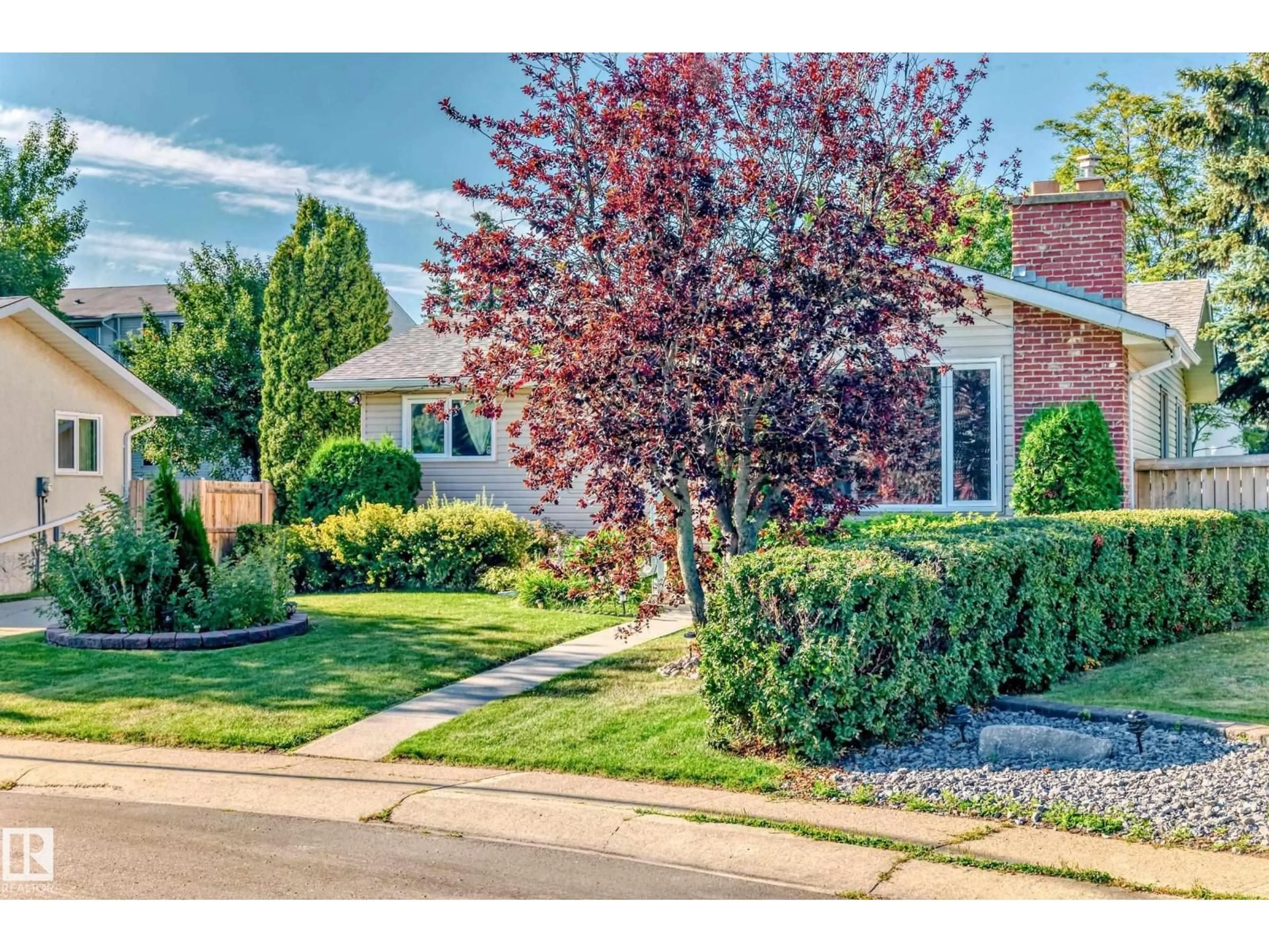 Home with brick exterior material, street for 17719 84 AV, Edmonton Alberta T5T0N5