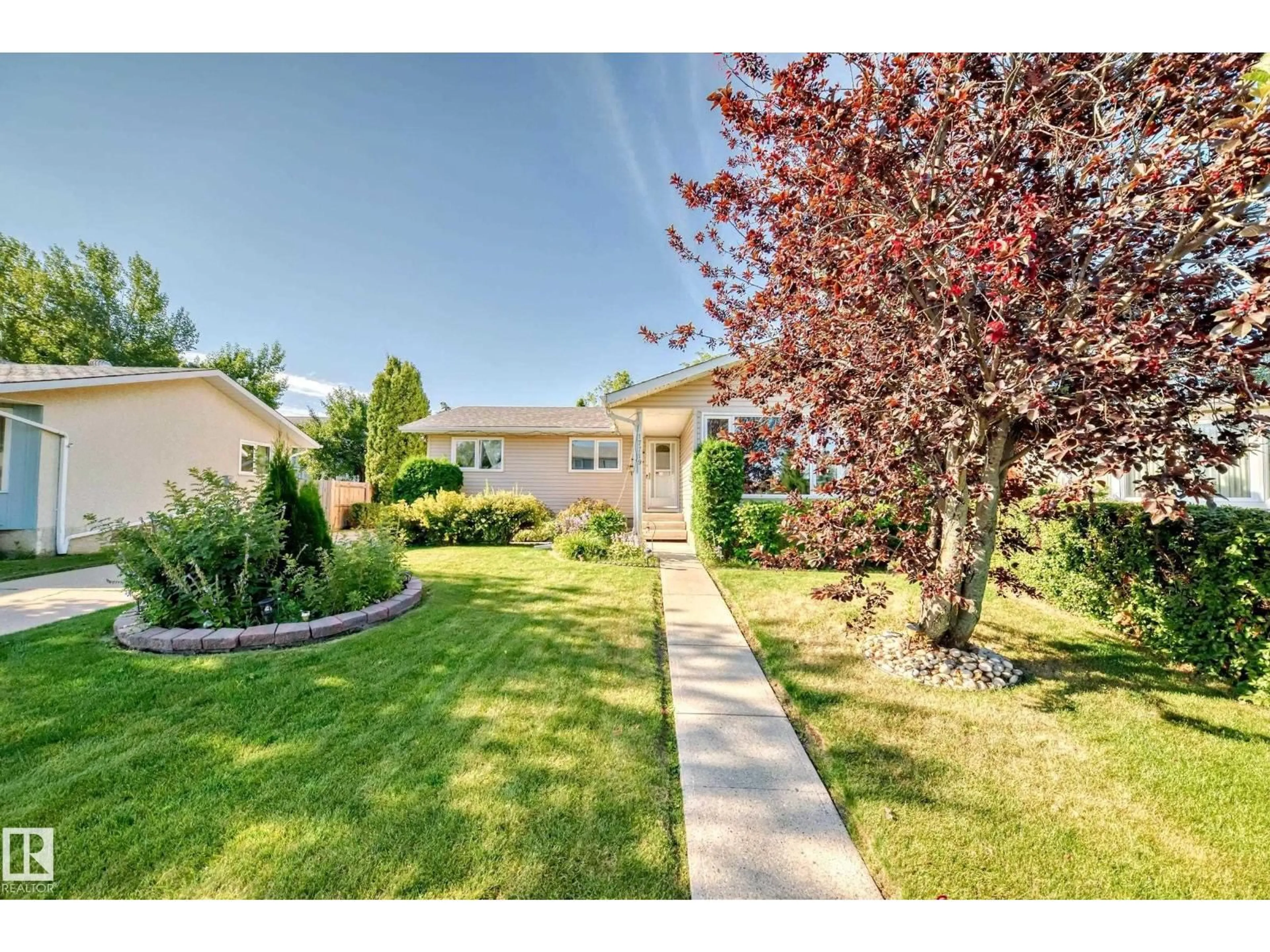 A pic from outside/outdoor area/front of a property/back of a property/a pic from drone, street for 17719 84 AV, Edmonton Alberta T5T0N5