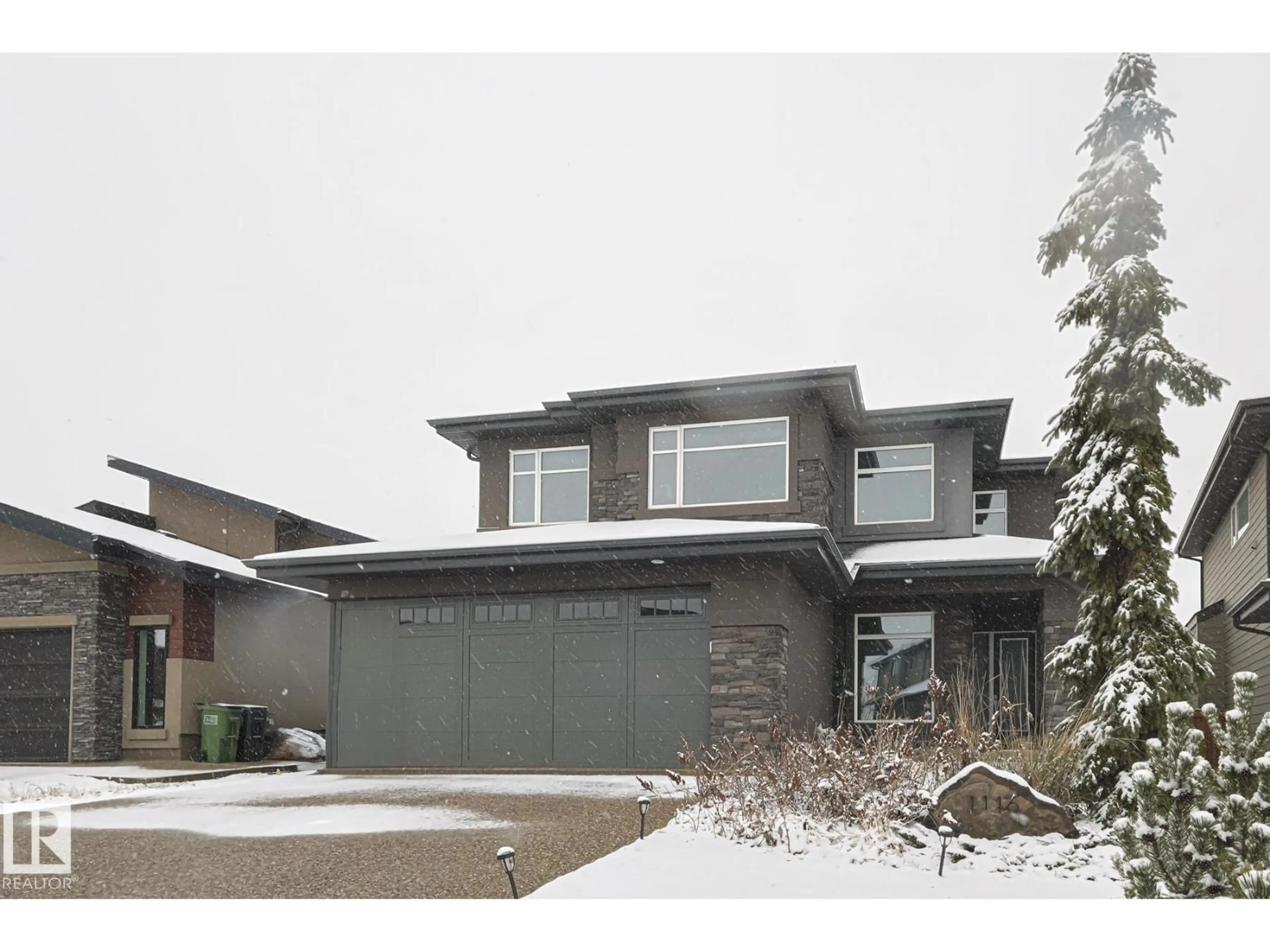 Home with brick exterior material, street for GR SW - 1116 HAINSTOCK GREEN, Edmonton Alberta T6W2T8