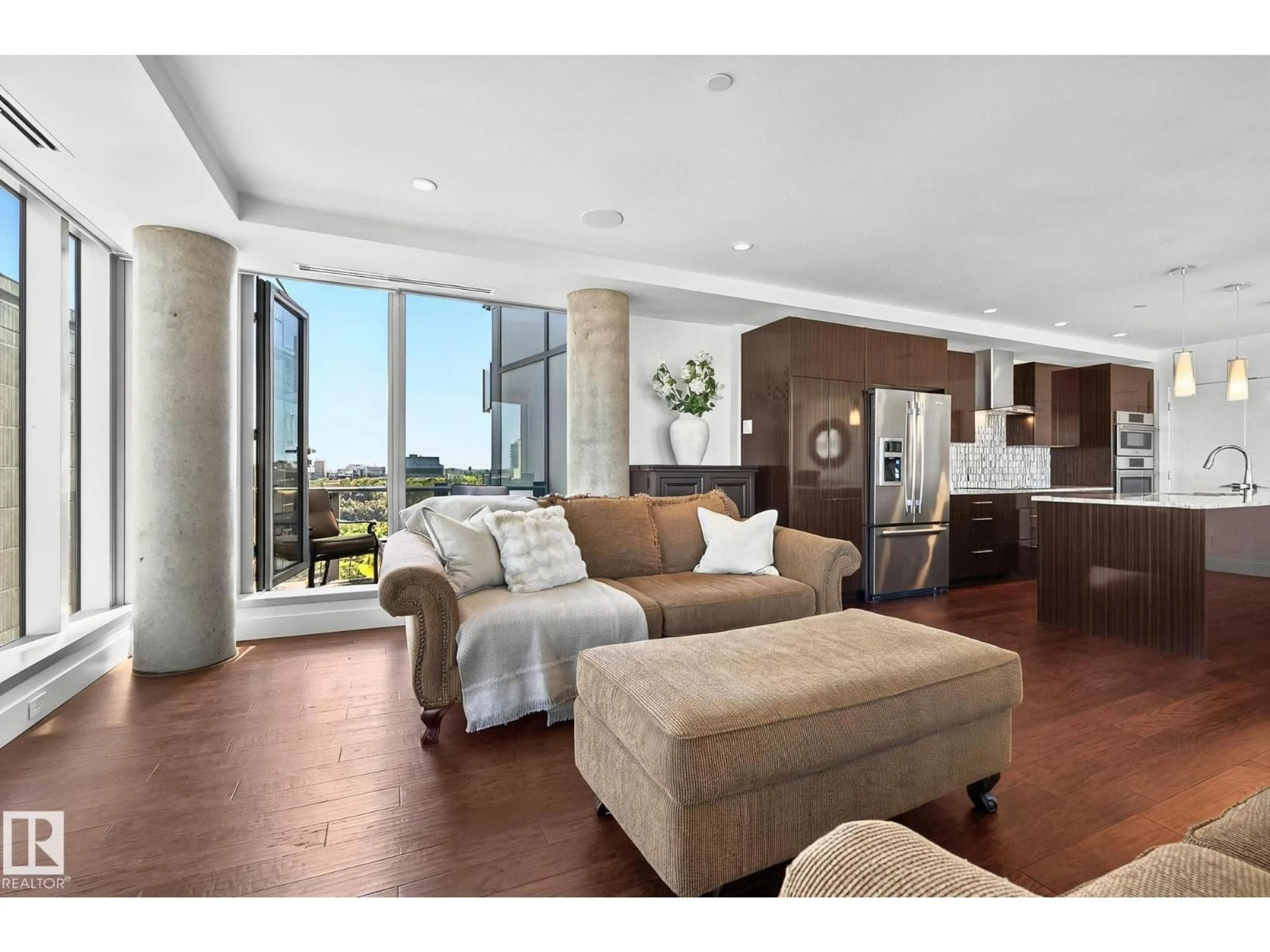 Living room with furniture, unknown for 1201 JASPER AV, Edmonton Alberta T5K0P1