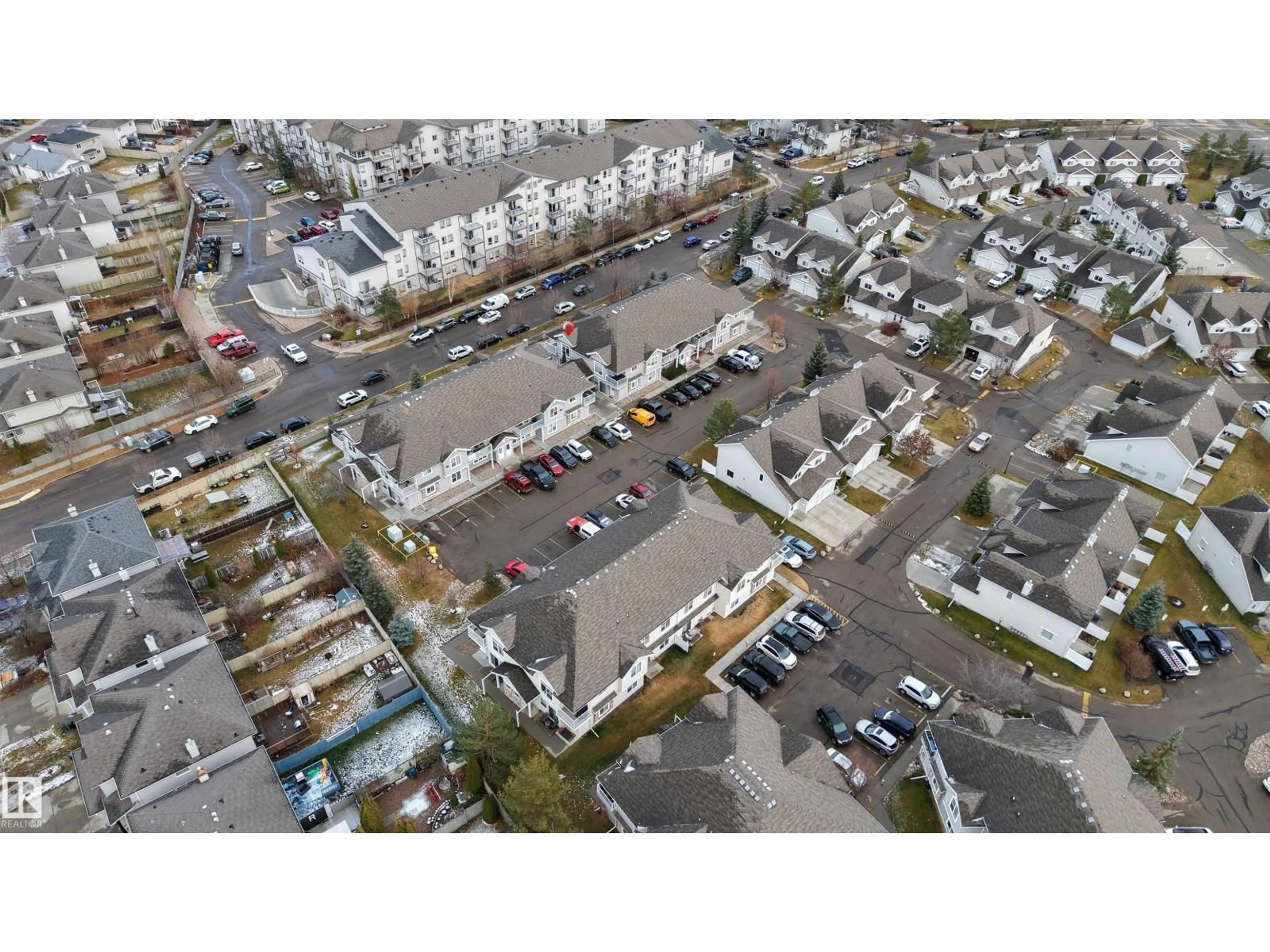 A pic from outside/outdoor area/front of a property/back of a property/a pic from drone, street for #11 - 150 EDWARDS DR, Edmonton Alberta T6X1M4