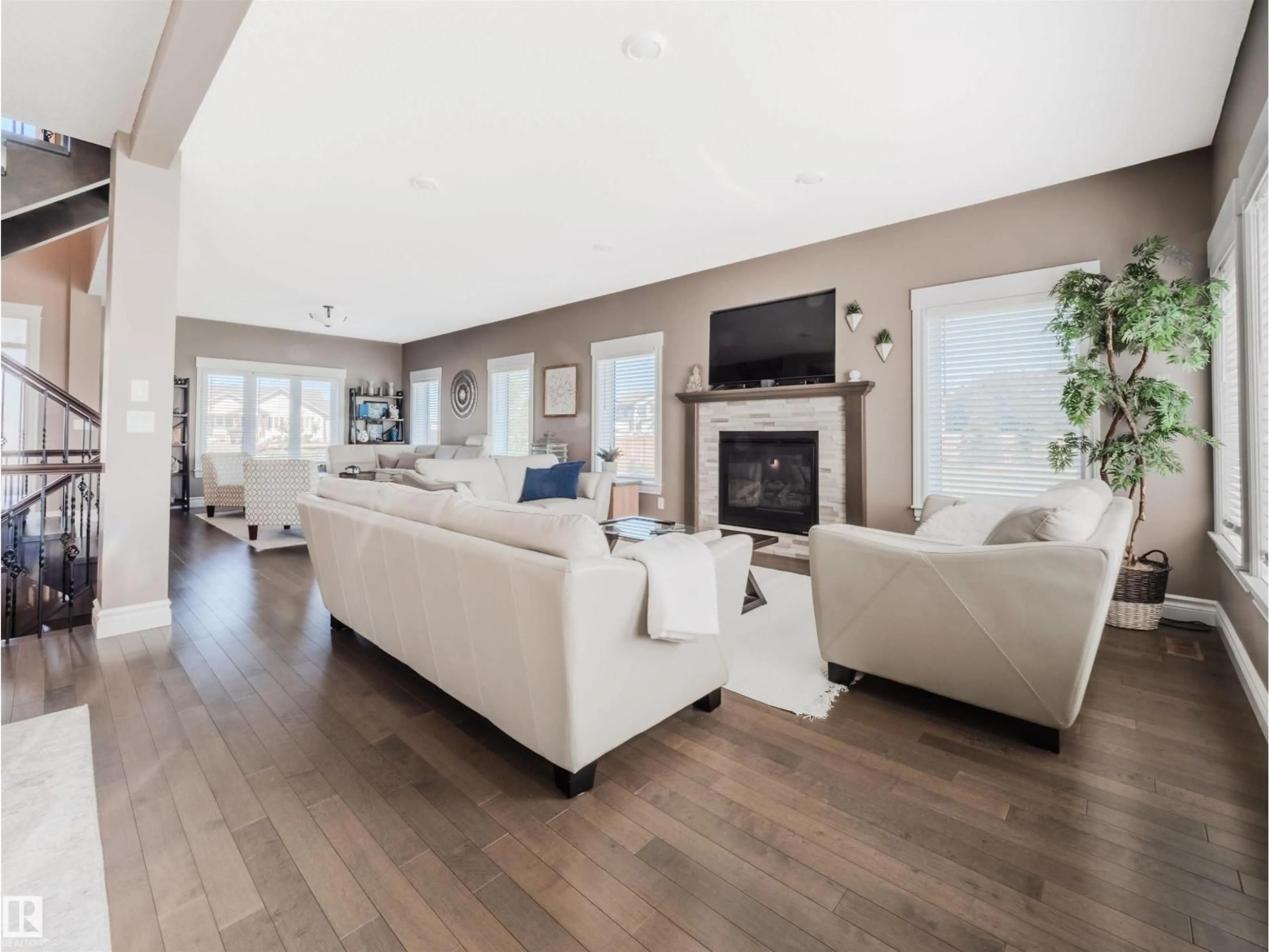 Living room with furniture, unknown for 69 26409 TWP ROAD 532 A, Rural Parkland County Alberta T7X0W7