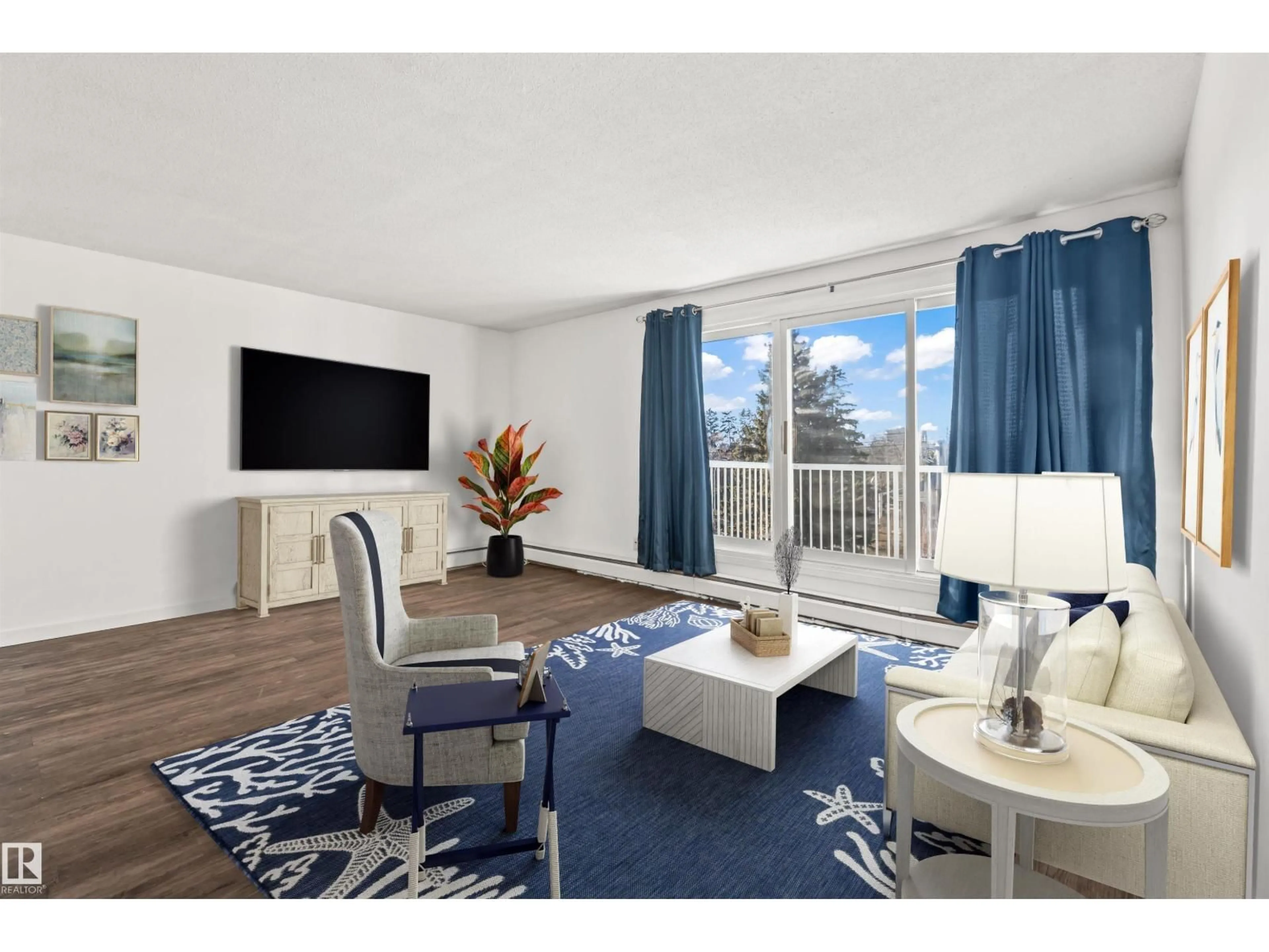 Living room with furniture, unknown for 8604 - 425 GATEWAY BV, Edmonton Alberta T6E4B6