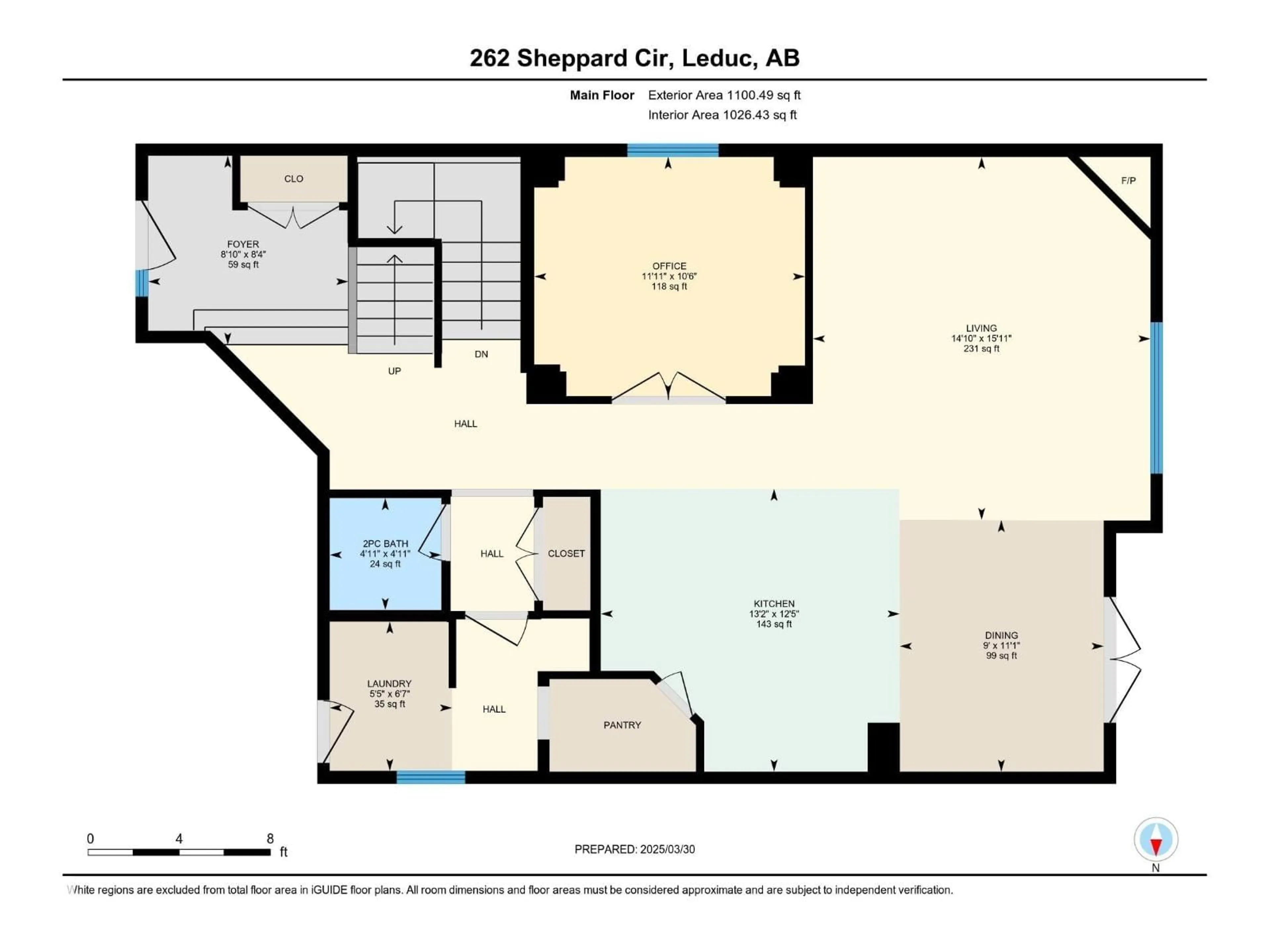Floor plan for 262 SHEPPARD CI, Leduc Alberta T9E0T5